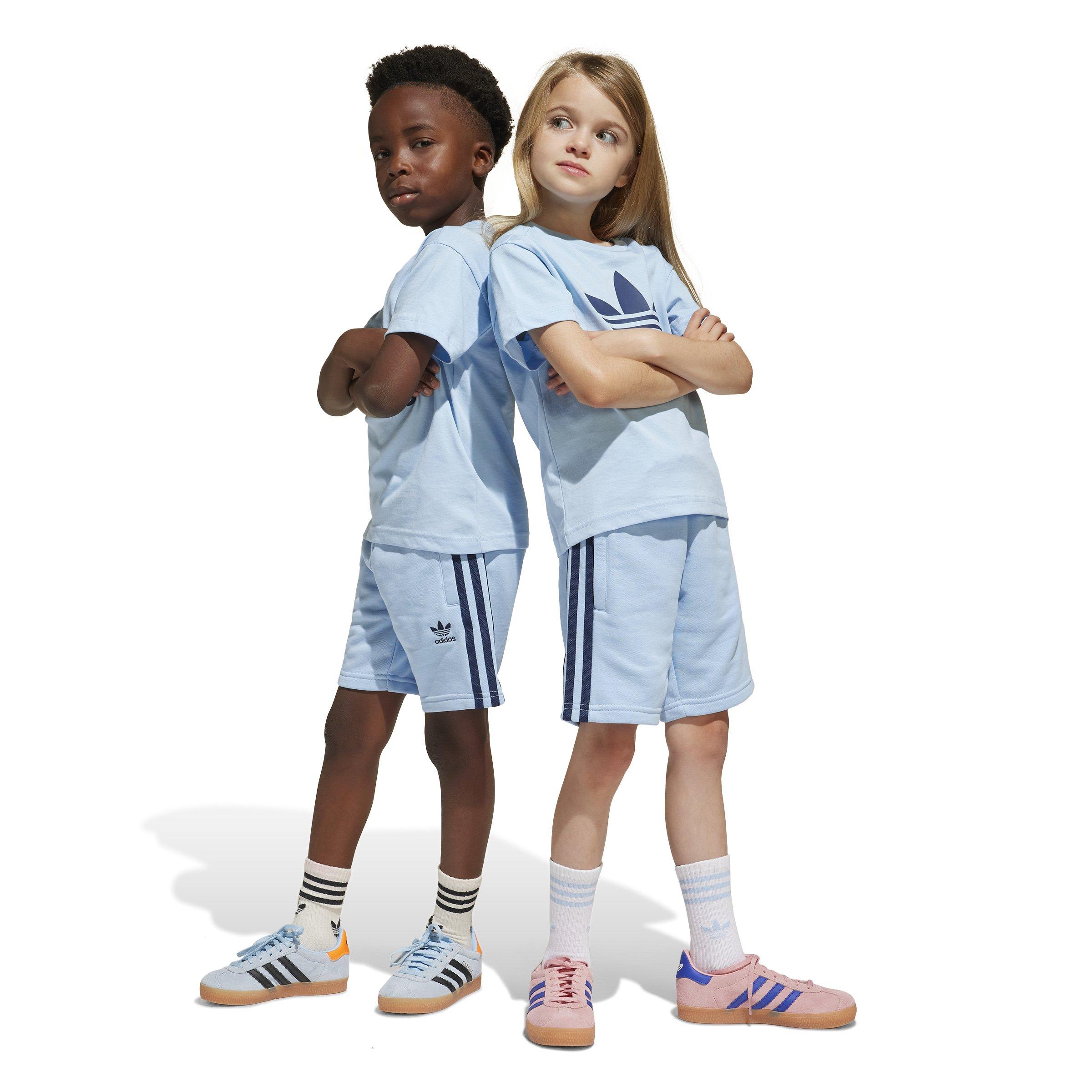 Kids Unisex Adicolor Shorts T-Shirt Set, Blue, A901_ONE, large image number 2