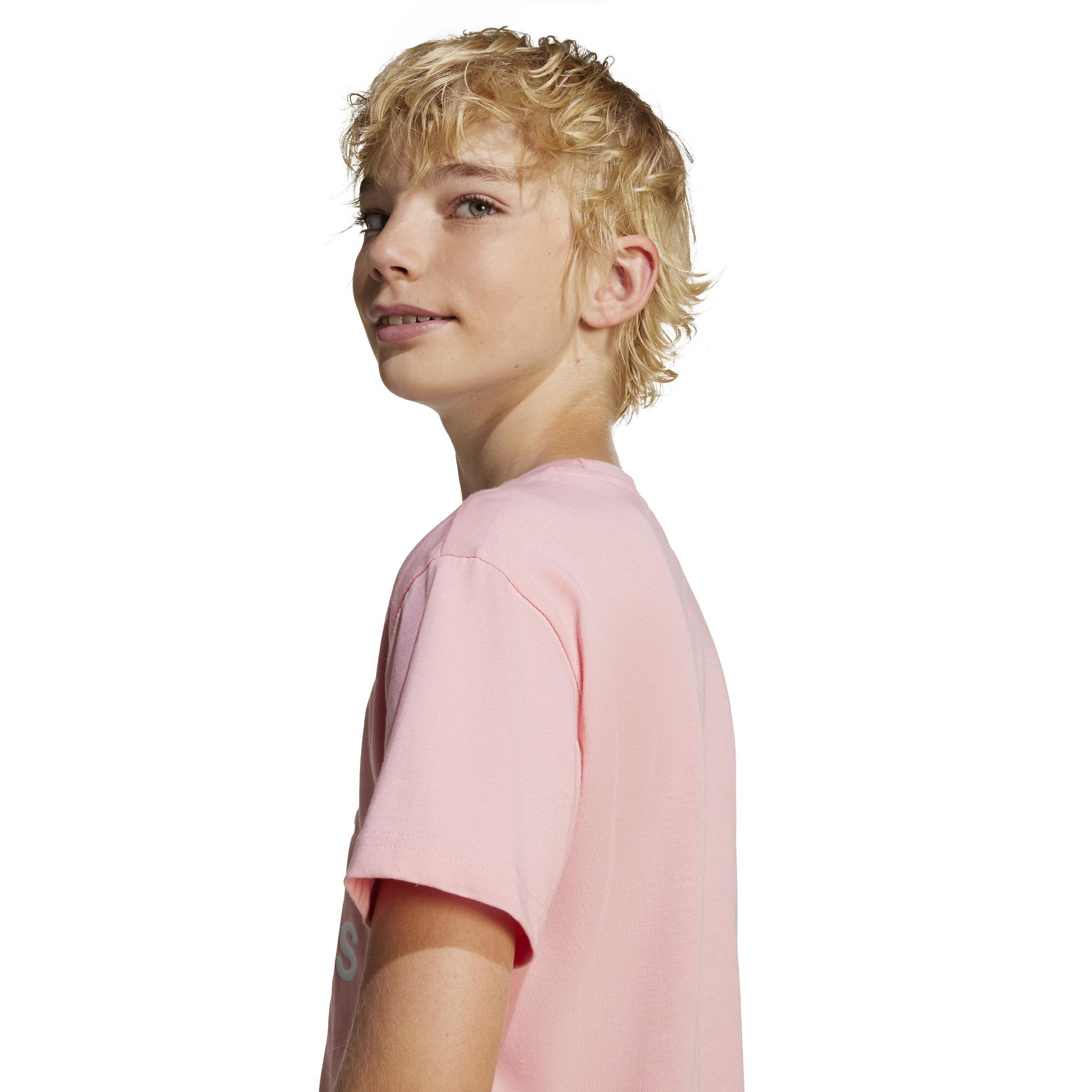 Kids Unisex Adicolor Trefoil T-Shirt, Pink, A901_ONE, large image number 4