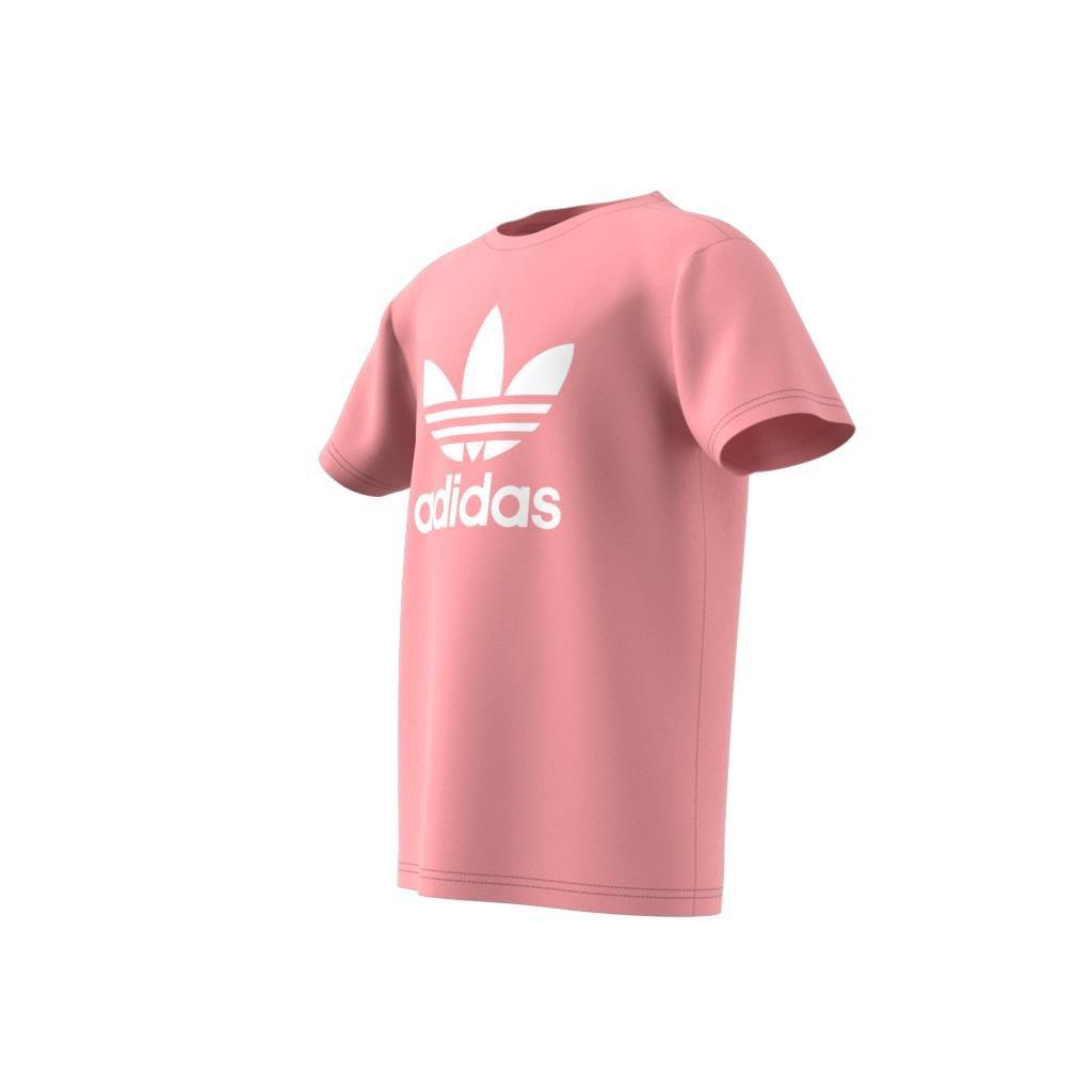 Kids Unisex Adicolor Trefoil T-Shirt, Pink, A901_ONE, large image number 13