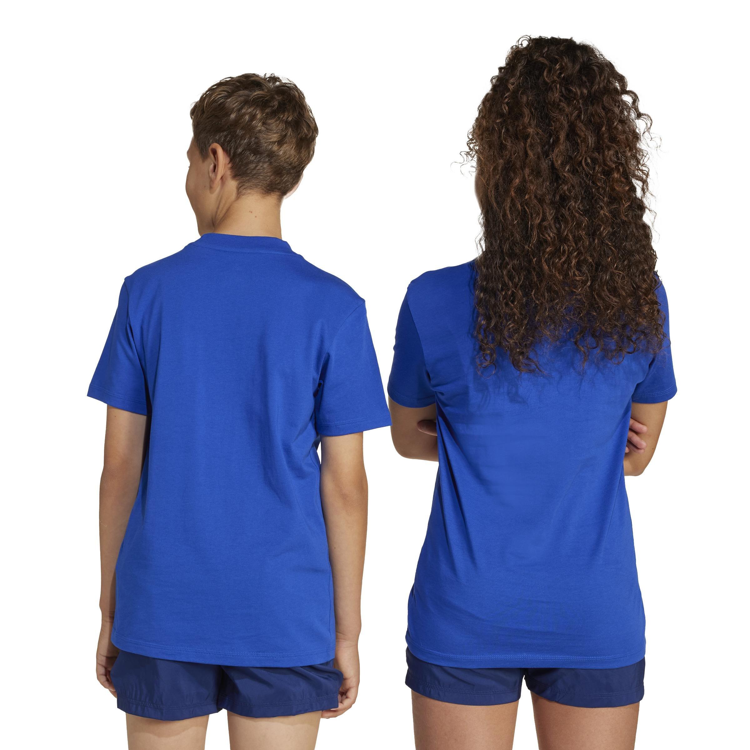 Kids Unisex Essentials T-Shirt, Blue, A901_ONE, large image number 3
