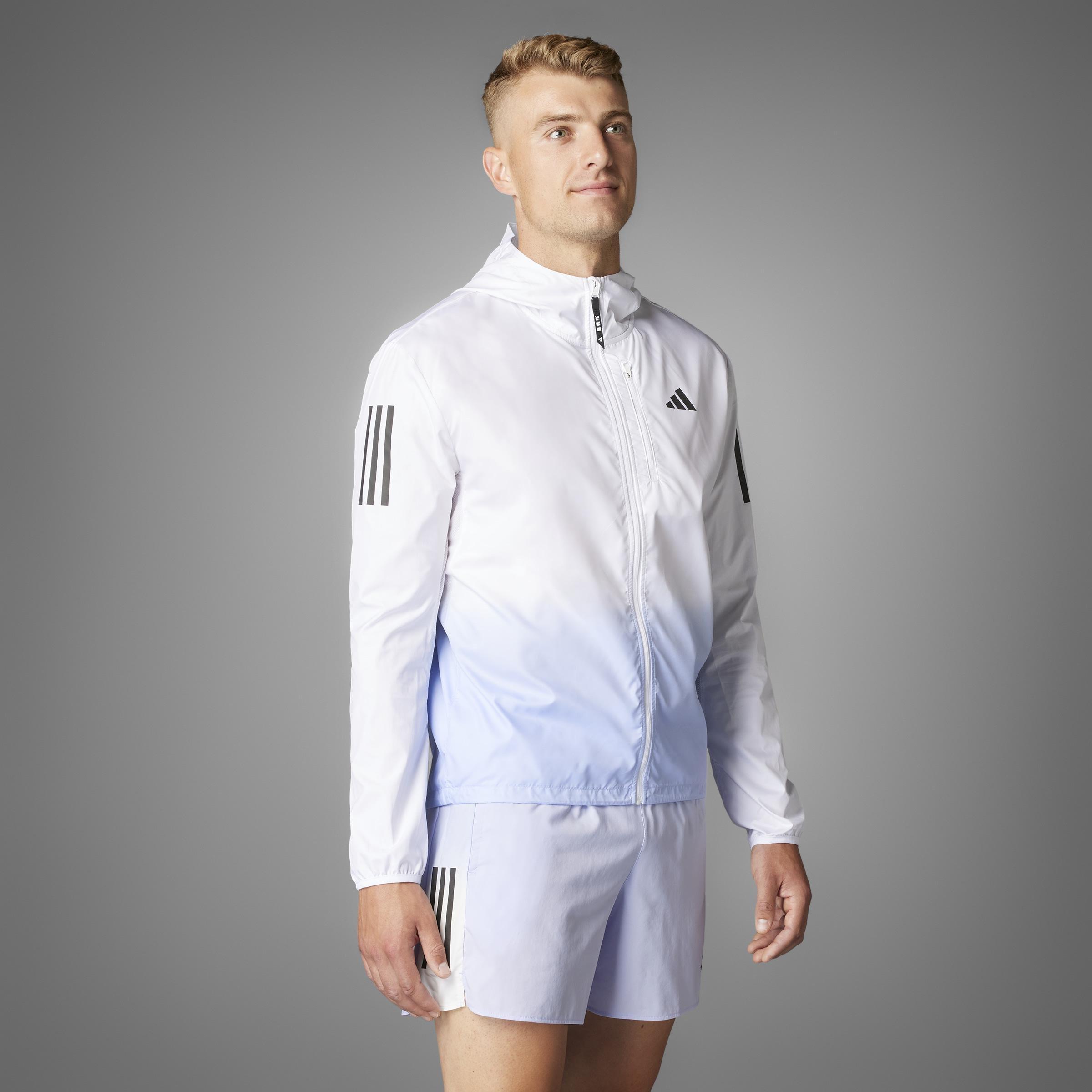 Own the Run Colorblock Jacket, White, A901_ONE, large image number 10