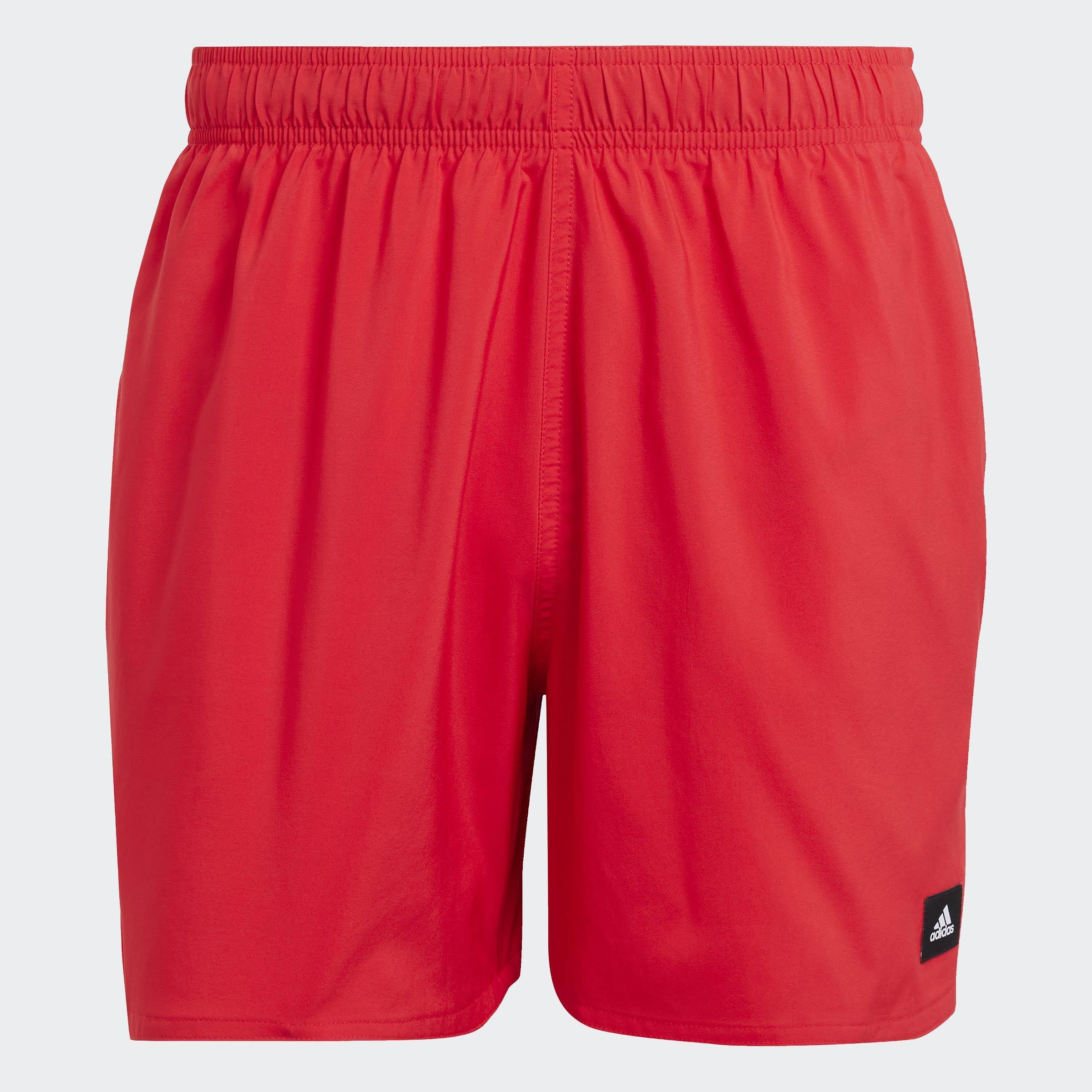 Solid Clx Short-Length Swim Shorts, Red, A901_ONE, large image number 0
