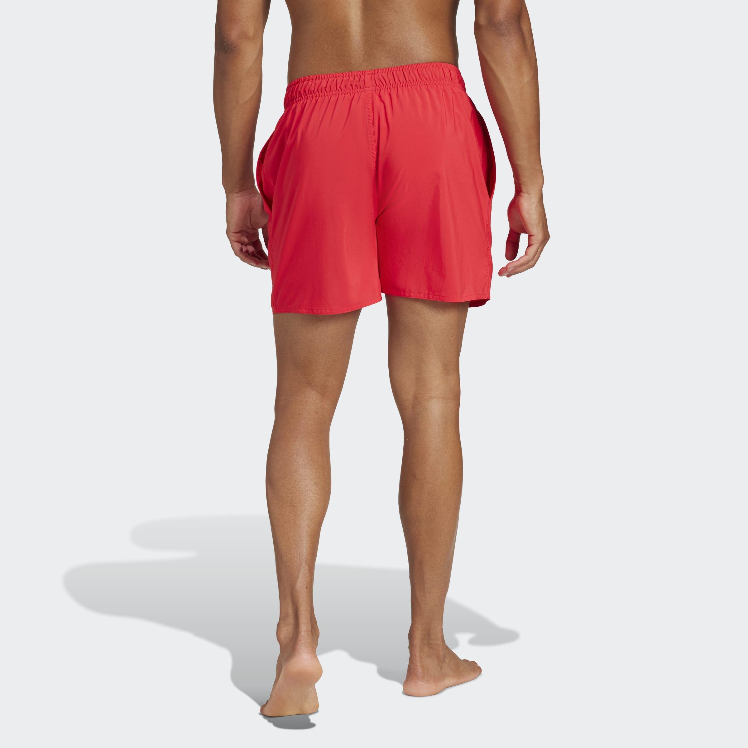 Solid Clx Short-Length Swim Shorts, Red, A901_ONE, large image number 2