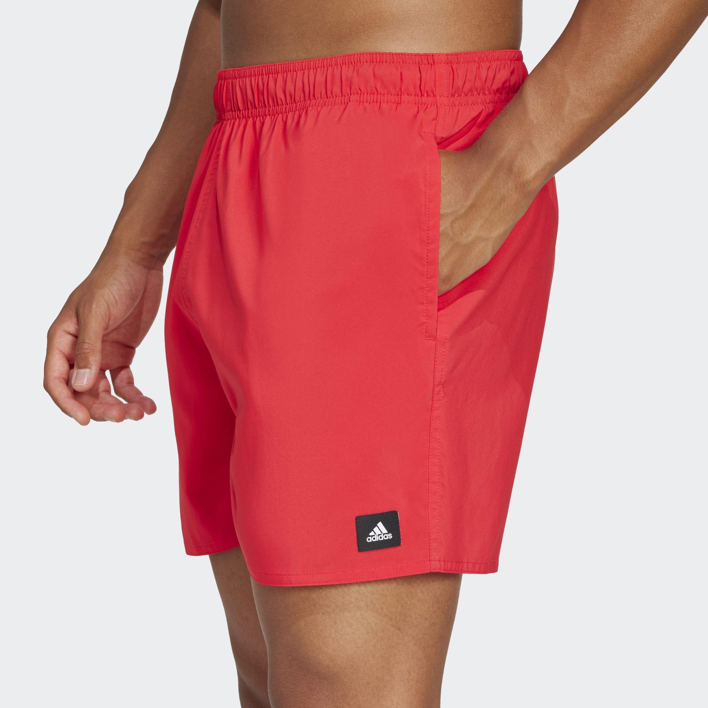 Solid Clx Short-Length Swim Shorts, Red, A901_ONE, large image number 4