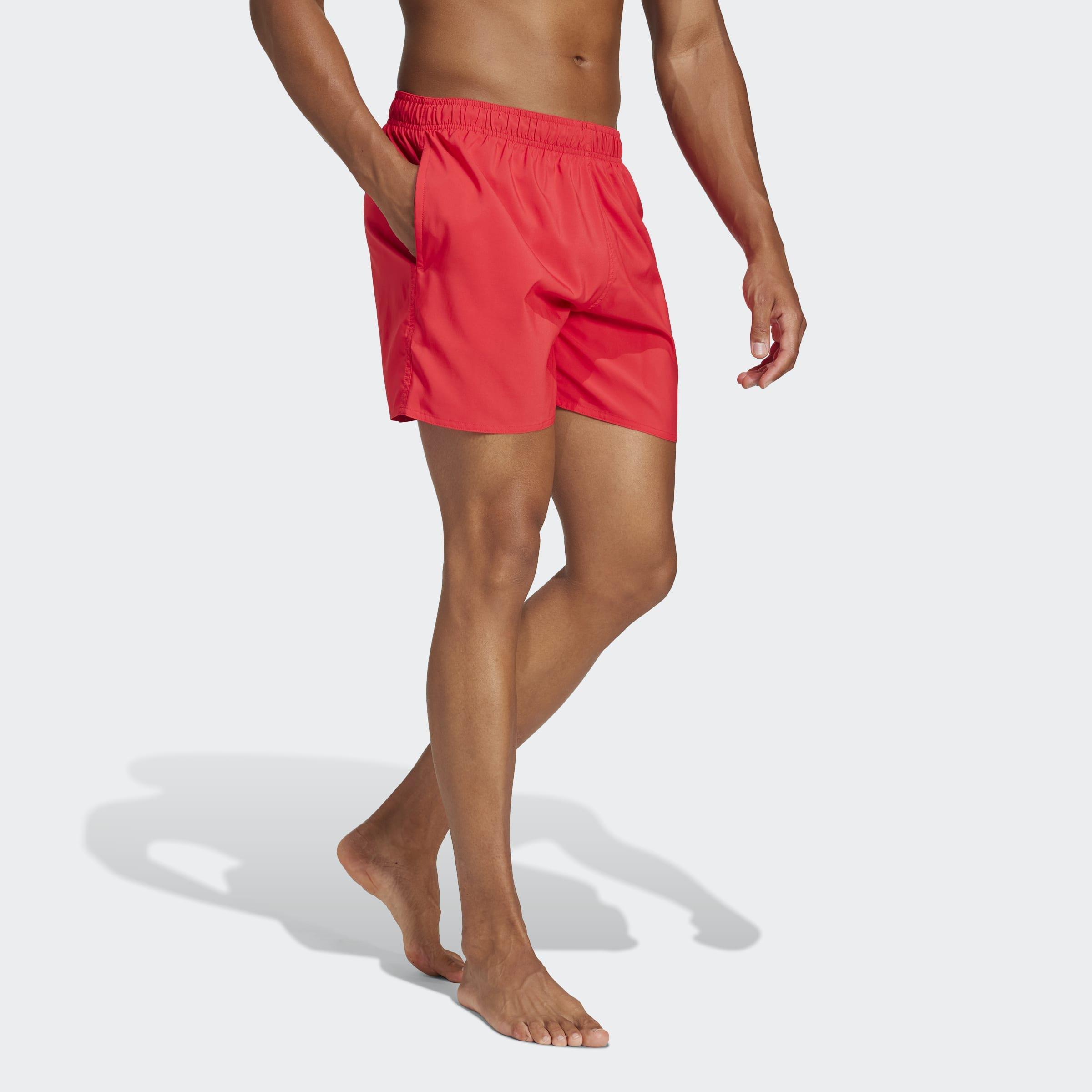 Solid Clx Short-Length Swim Shorts, Red, A901_ONE, large image number 8