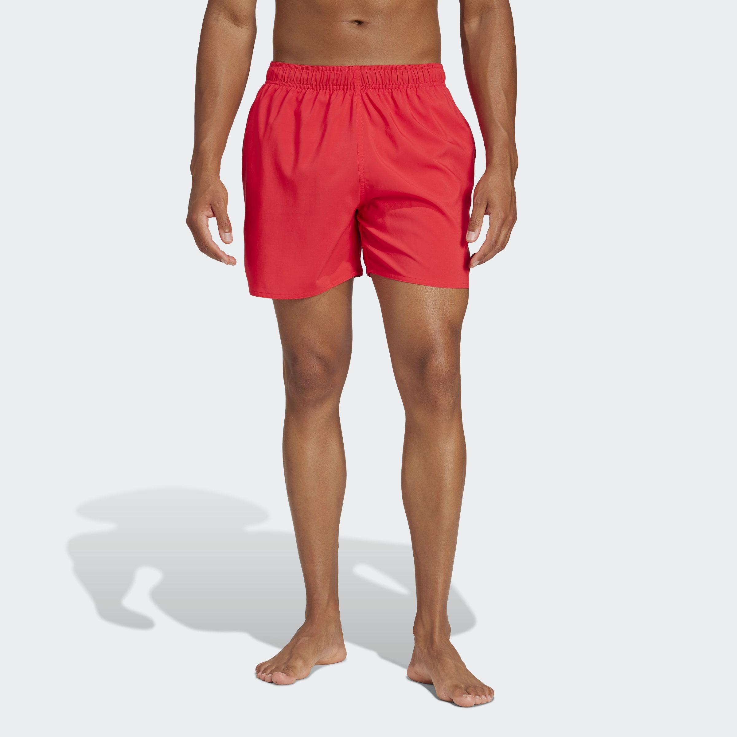 Solid Clx Short-Length Swim Shorts, Red, A901_ONE, large image number 9