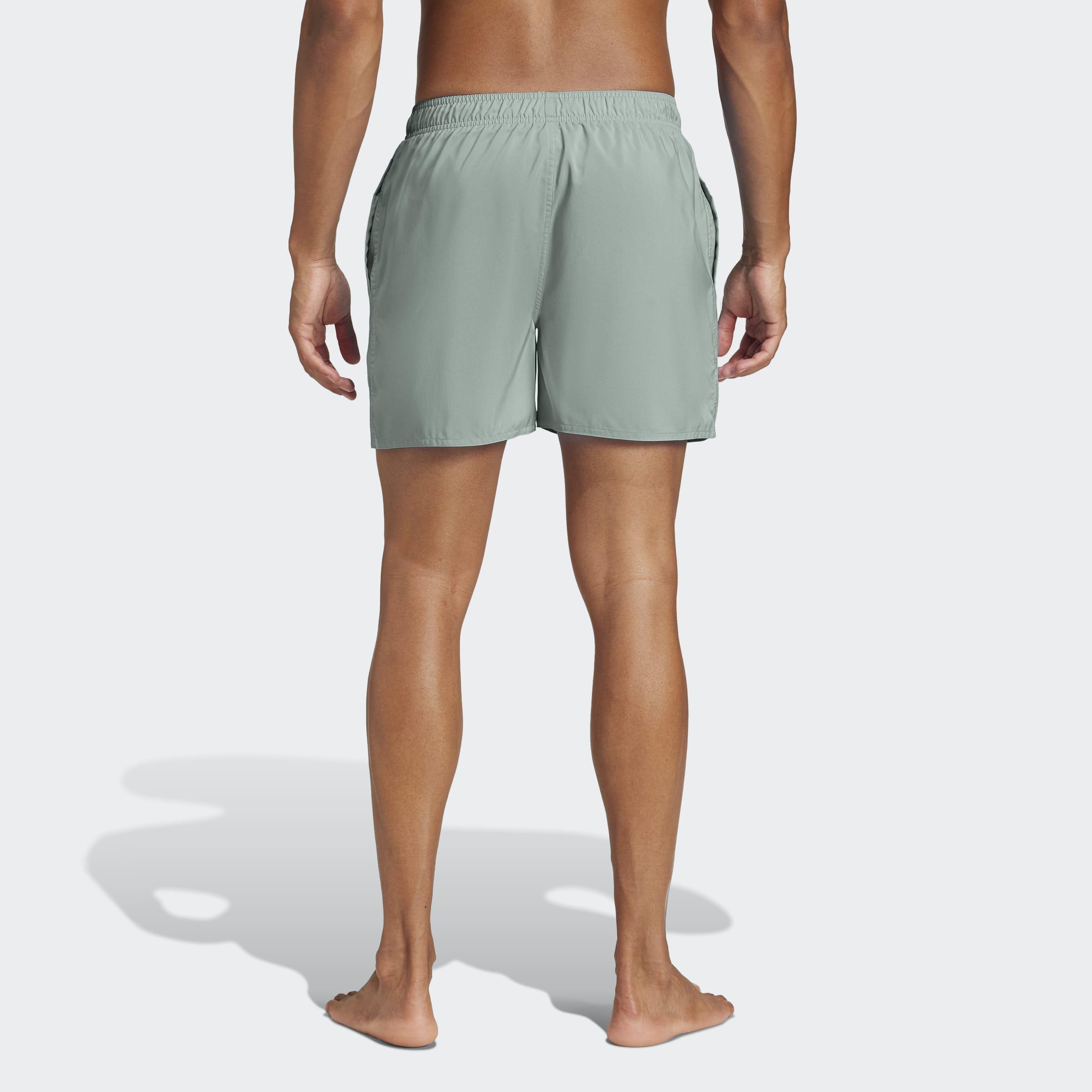 Solid Clx Short-Length Swim Shorts, Green, A901_ONE, large image number 3