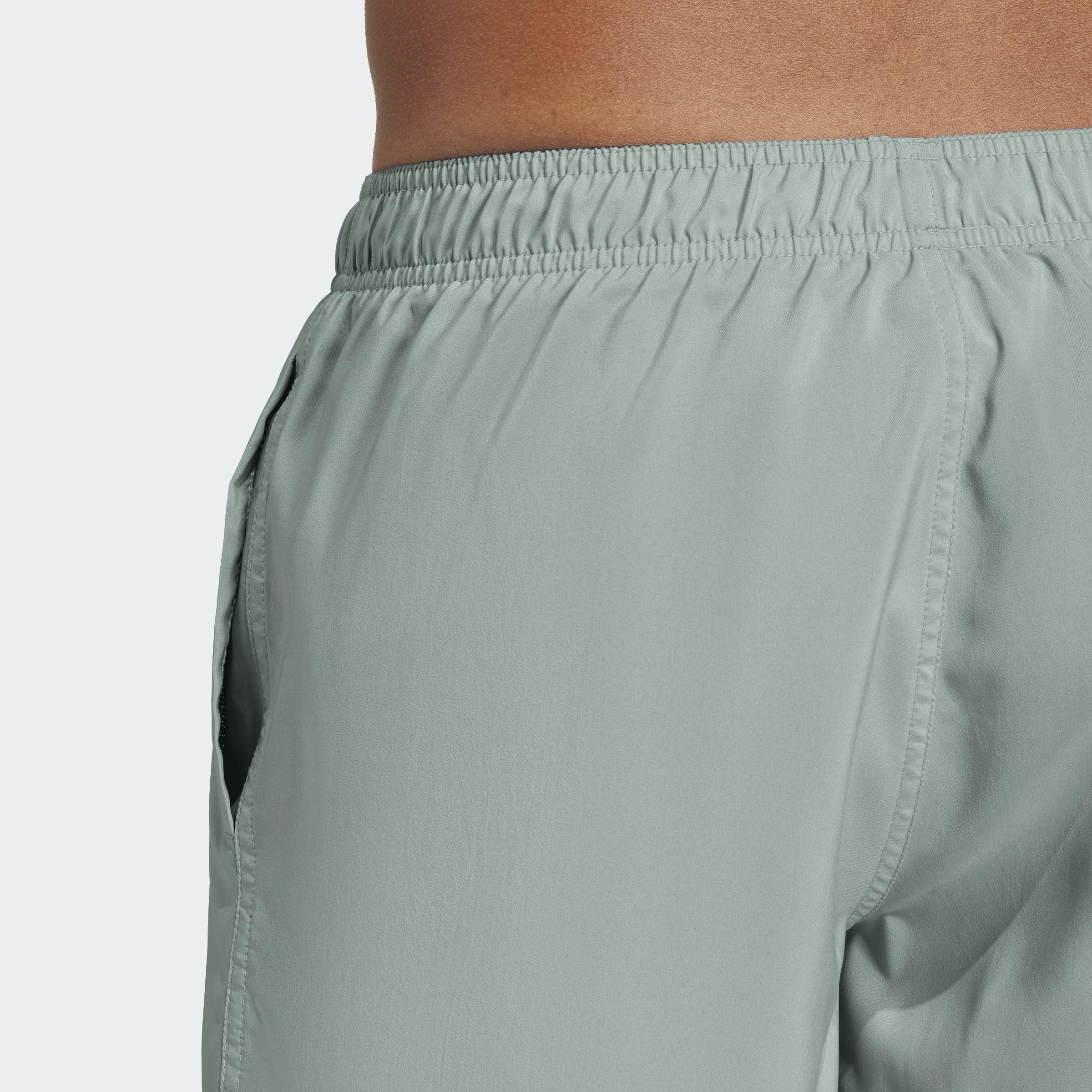 Solid Clx Short-Length Swim Shorts, Green, A901_ONE, large image number 6