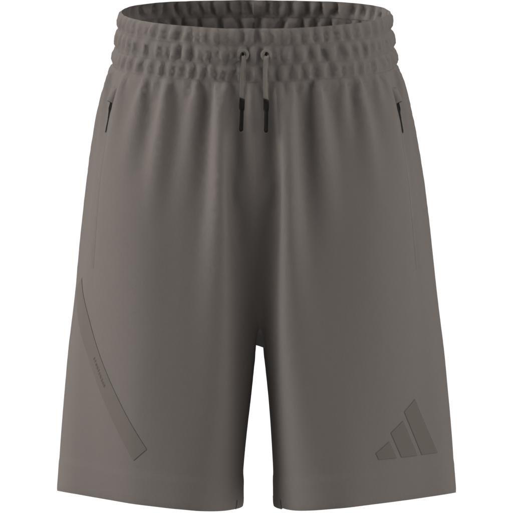 Kids Unisex Adidas Z.N.E. Shorts, Beige, A901_ONE, large image number 12