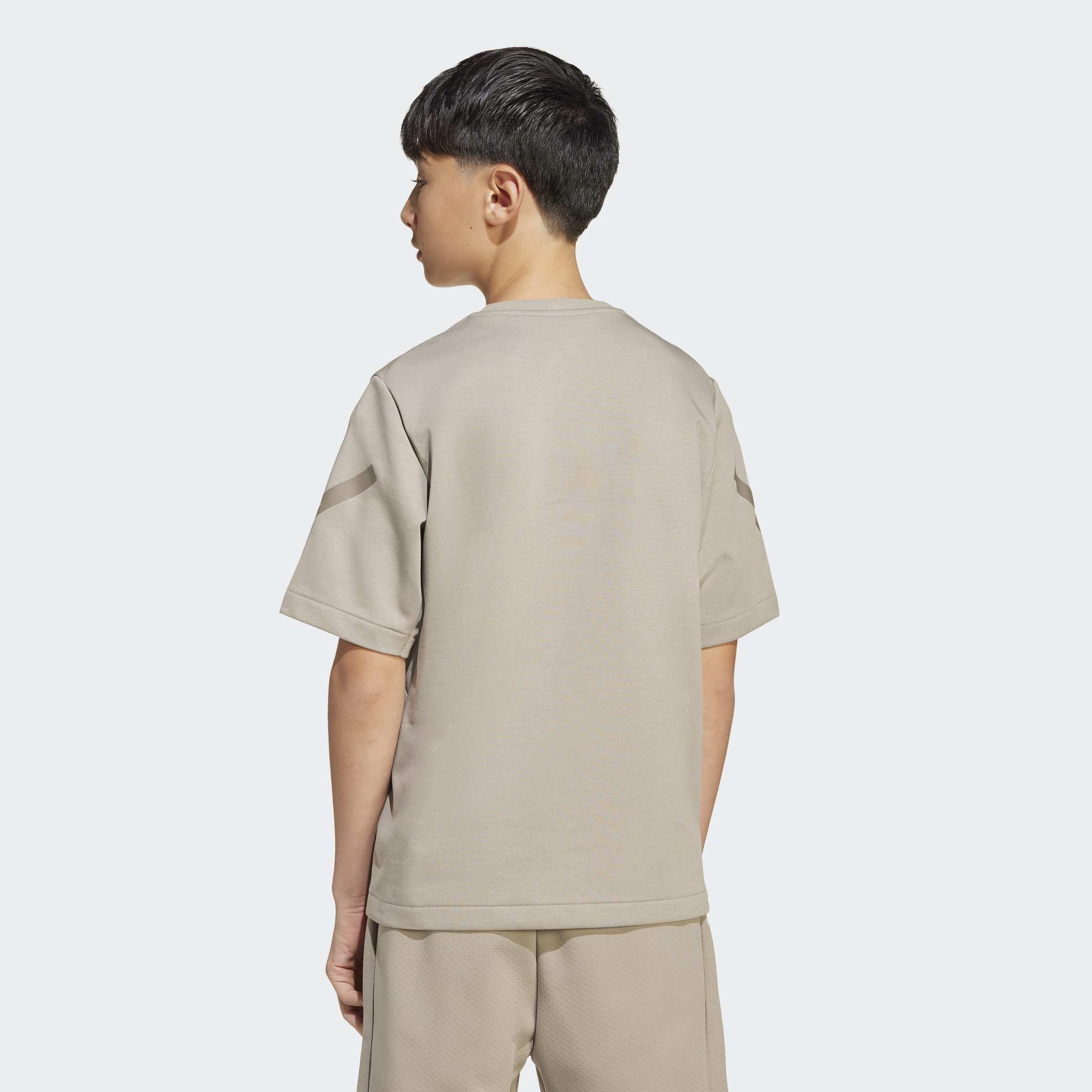 Kids Unisex adidas Z.N.E. T-Shirt, Beige, A901_ONE, large image number 4