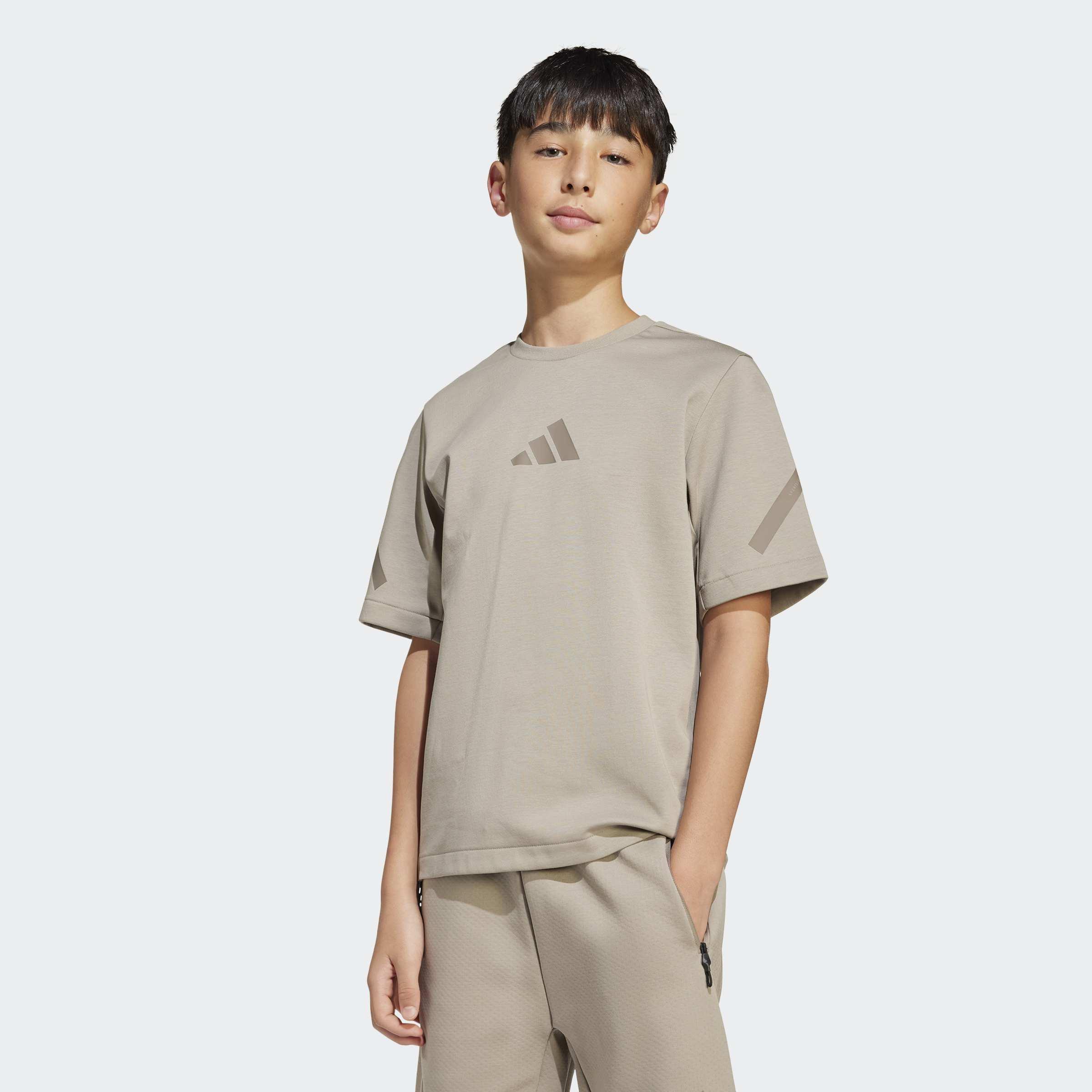 Kids Unisex adidas Z.N.E. T-Shirt, Beige, A901_ONE, large image number 14