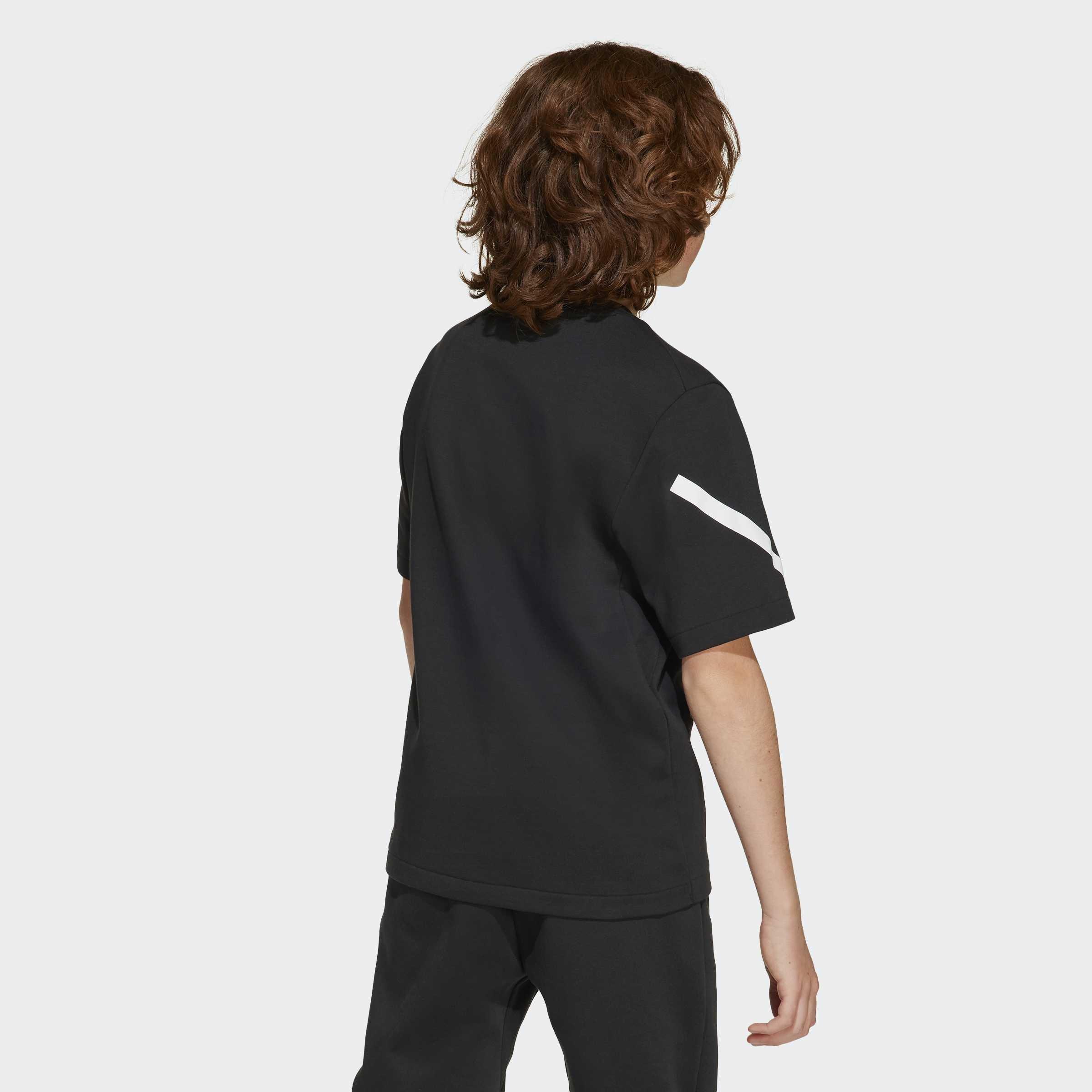 Kids Unisex Adidas Z.N.E. T-Shirt, Black, A901_ONE, large image number 5
