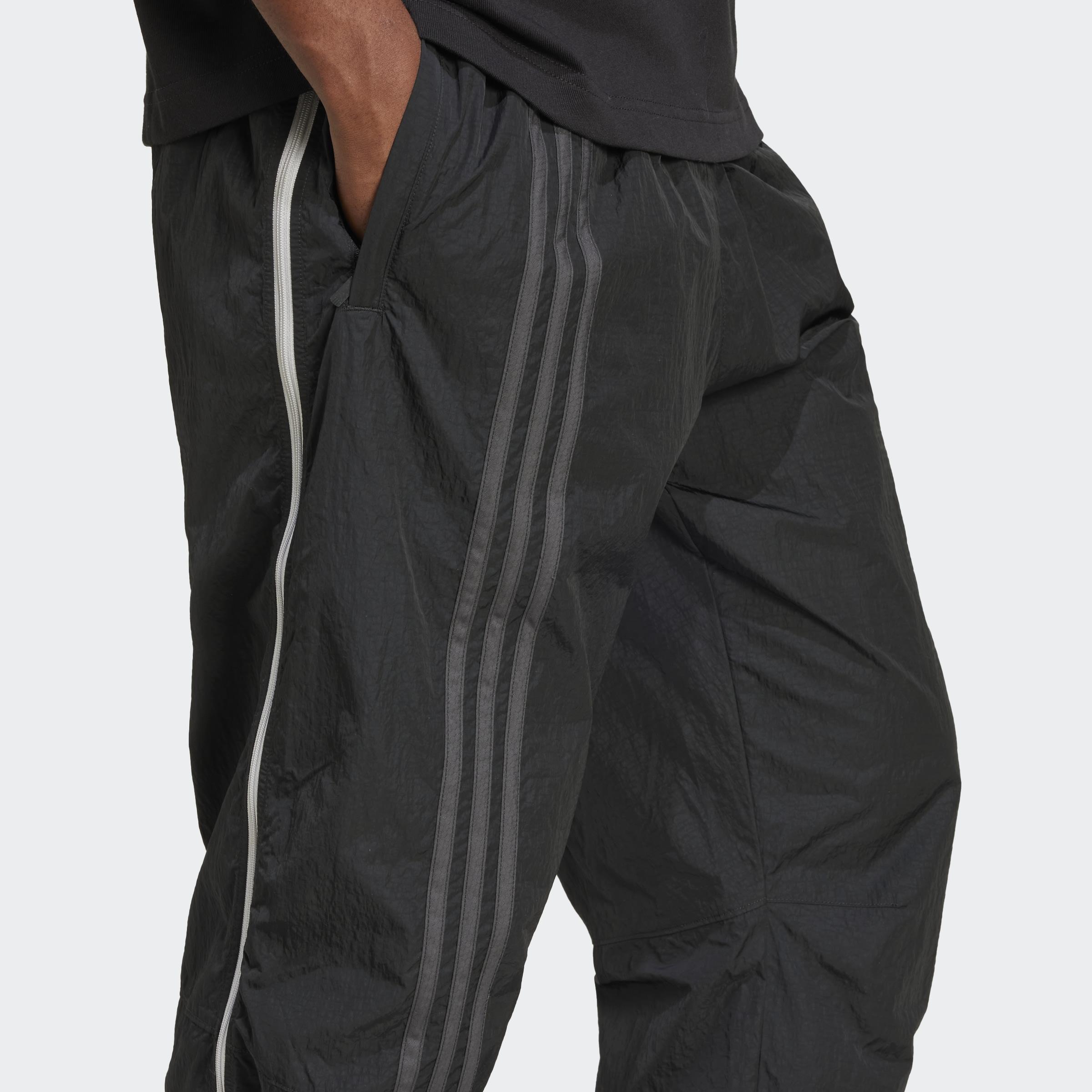 Fashion Side Mesh Zip Tracksuit Bottoms, Black, A901_ONE, large image number 7