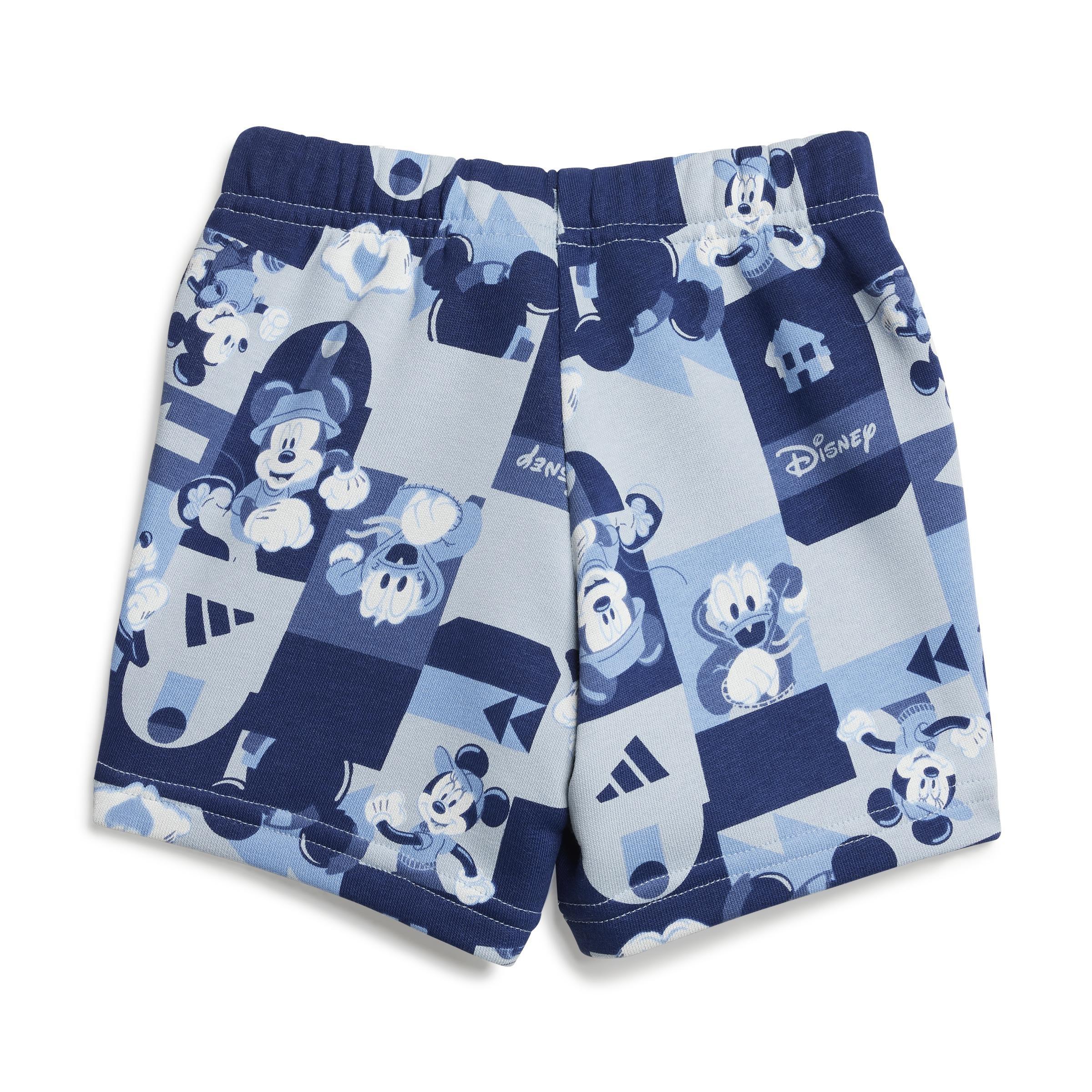 Kids Unisex adidas x Disney Mickey Mouse Tee Set, Blue, A901_ONE, large image number 4