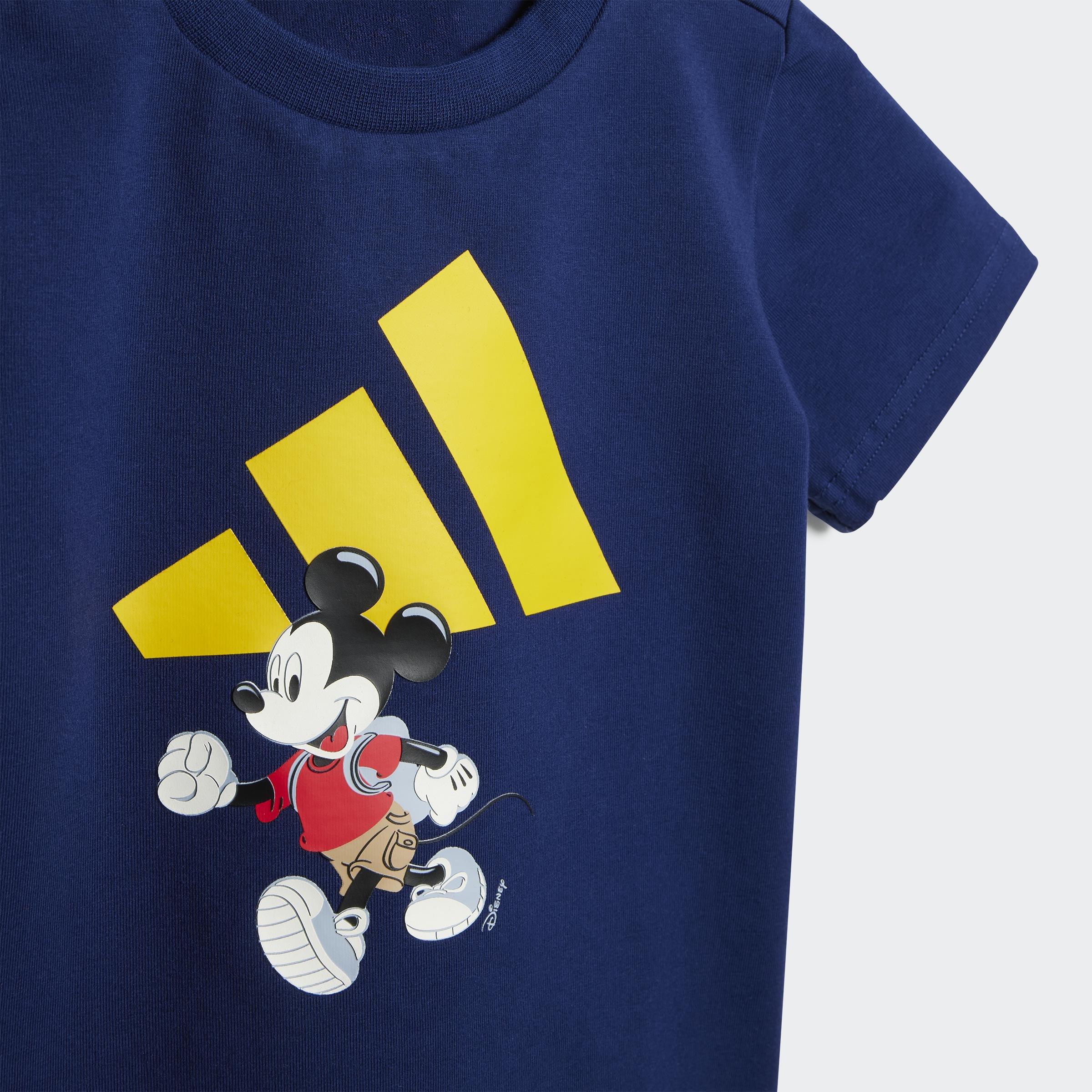 Kids Unisex adidas x Disney Mickey Mouse Tee Set, Blue, A901_ONE, large image number 13