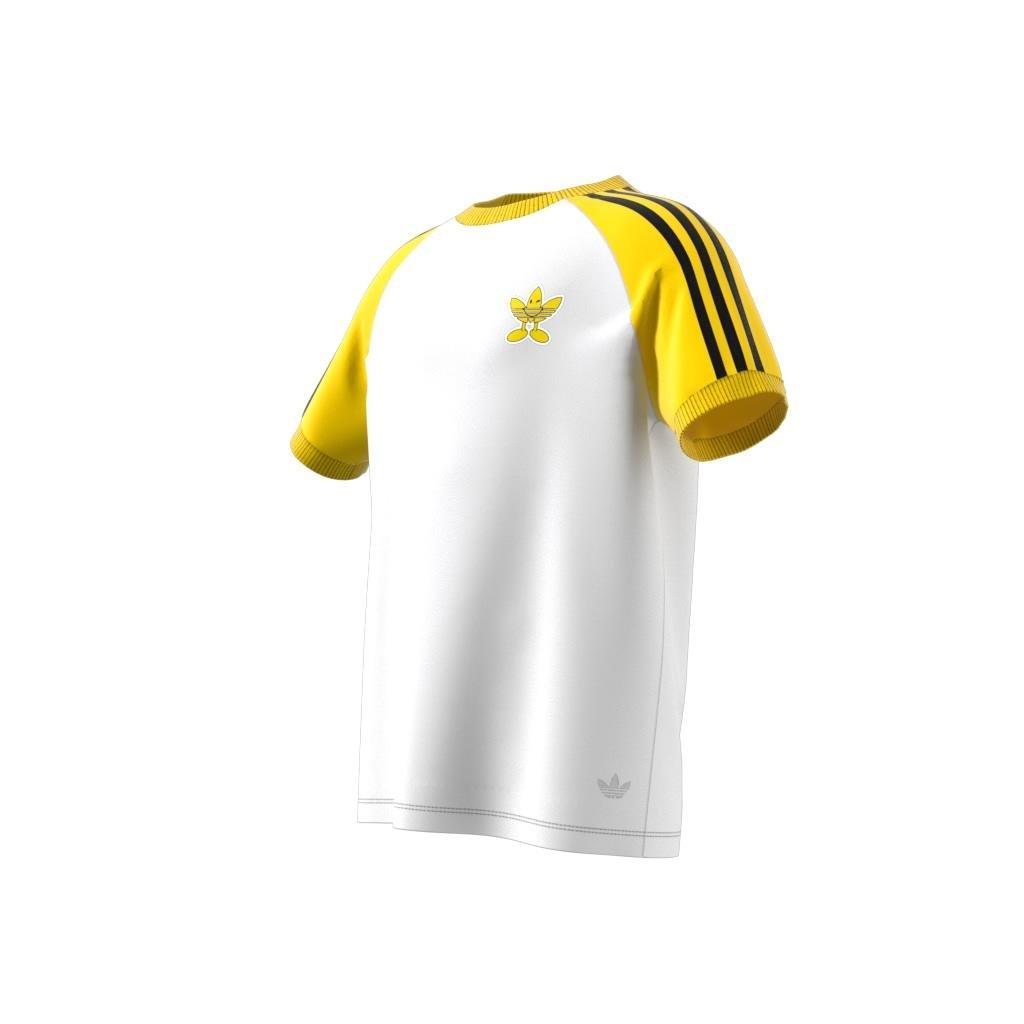 Kids Unisex adidas Originals x Smiley World T-Shirt, White, A901_ONE, large image number 10