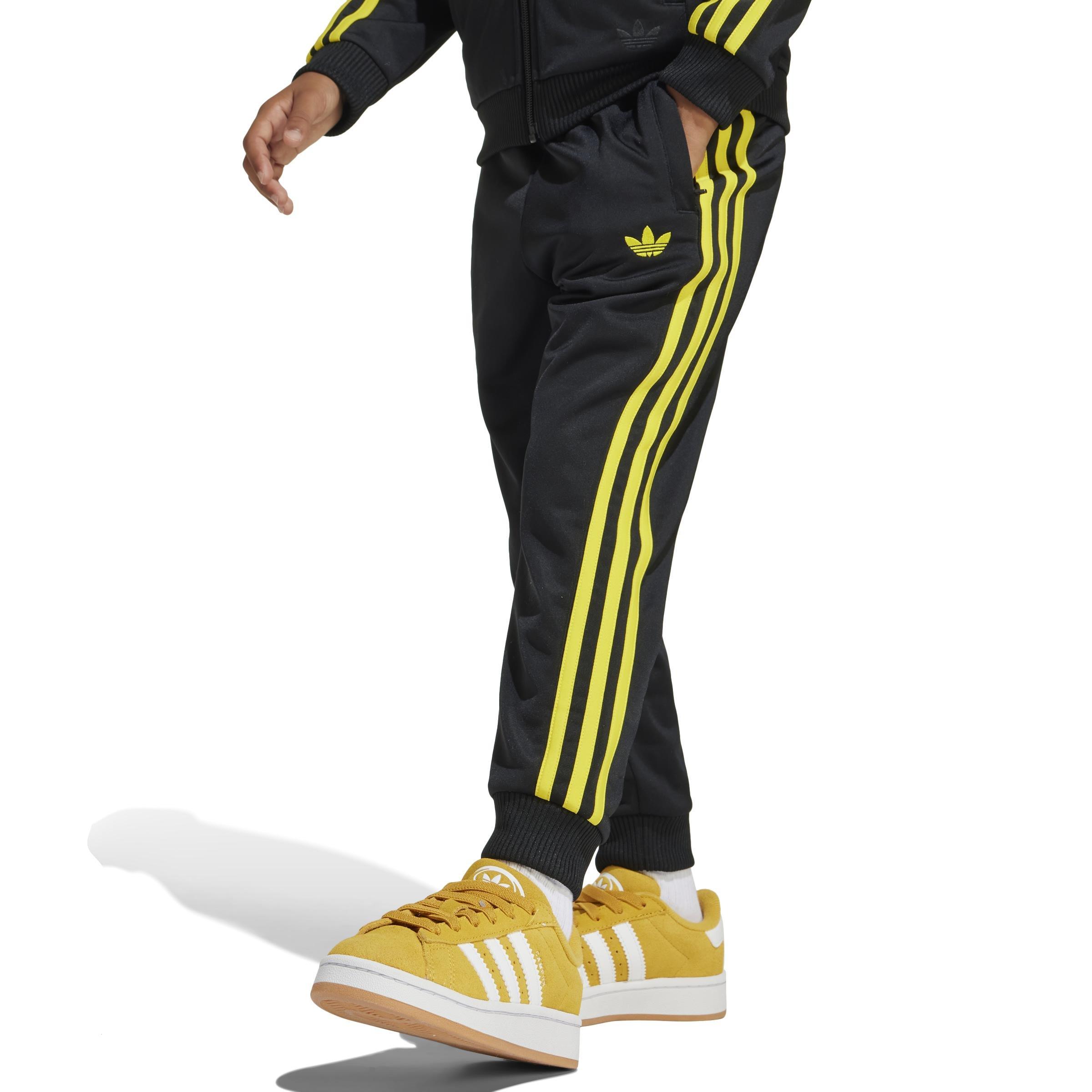 Kids Unisex adidas Originals x Smiley World SST Track Suit, Black, A901_ONE, large image number 7