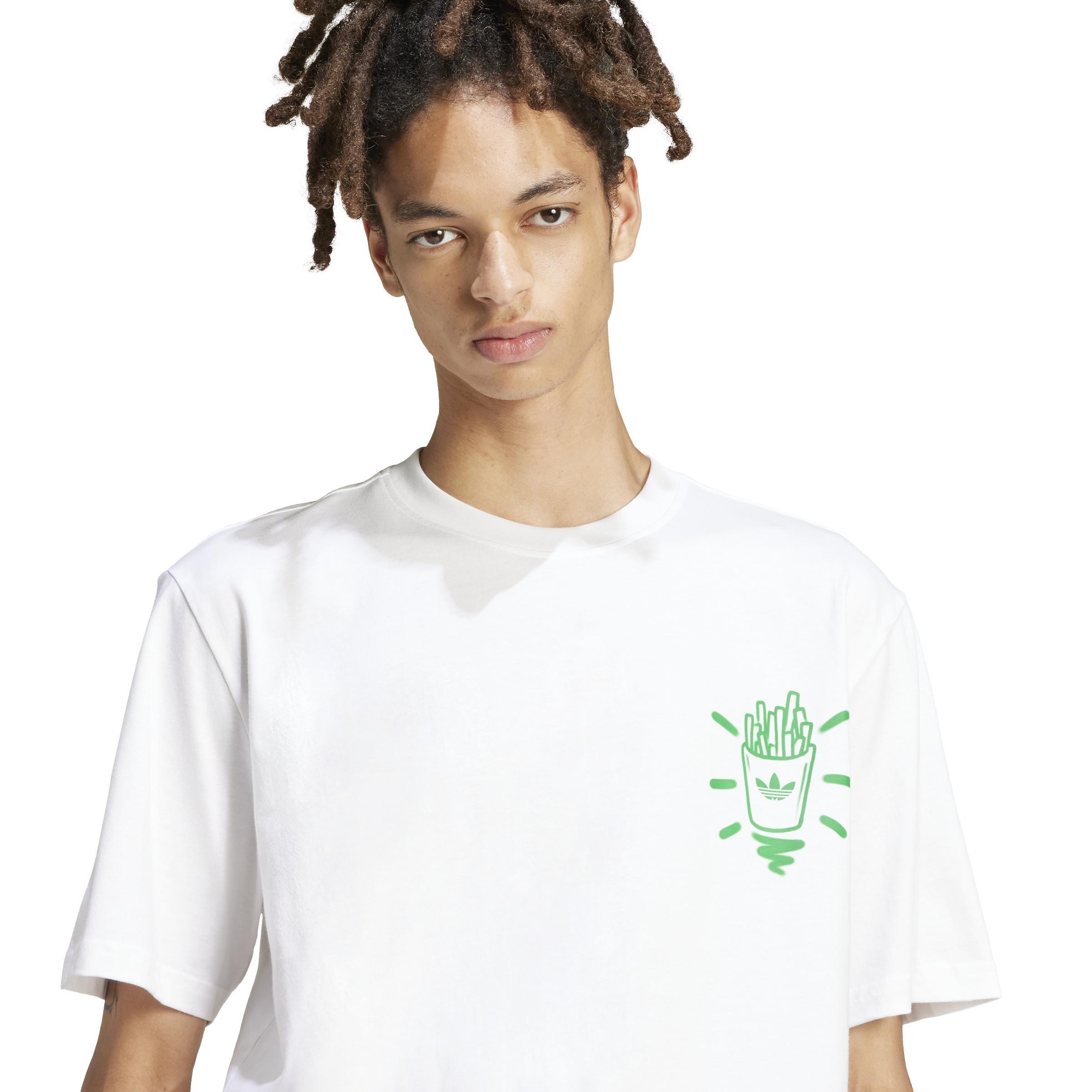 adidas Originals T-Shirt, White, A901_ONE, large image number 4