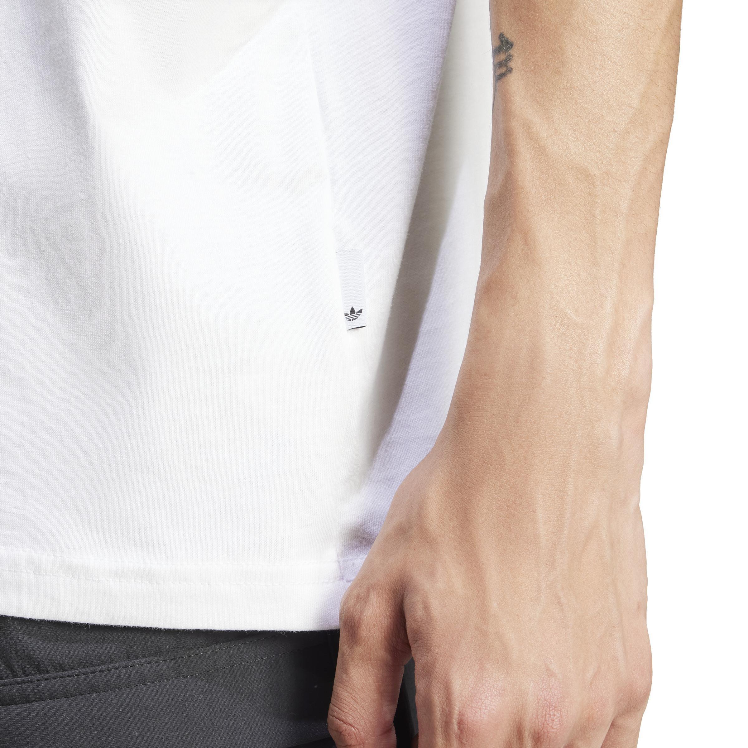 adidas Originals T-Shirt, White, A901_ONE, large image number 5