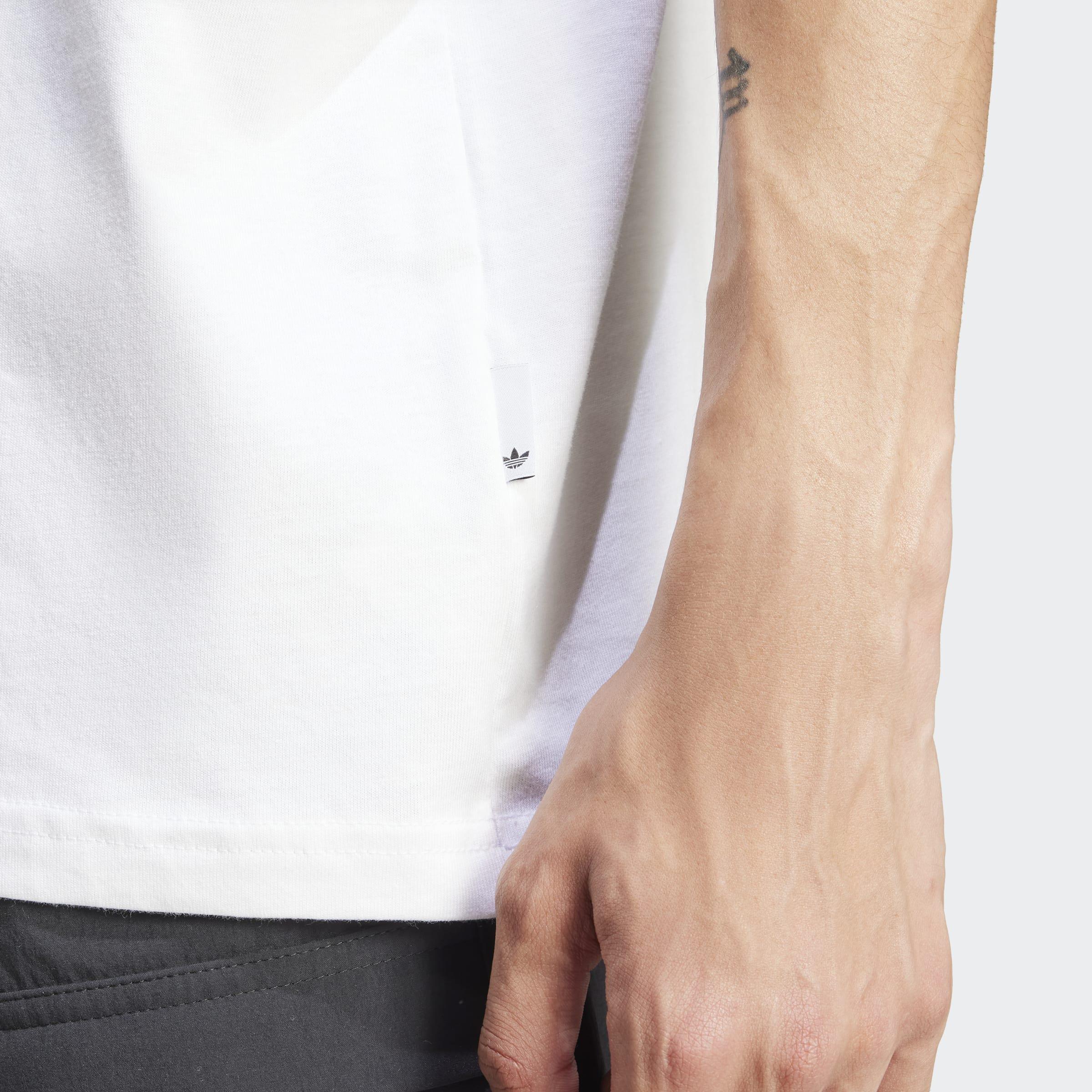 adidas Originals T-Shirt, White, A901_ONE, large image number 6