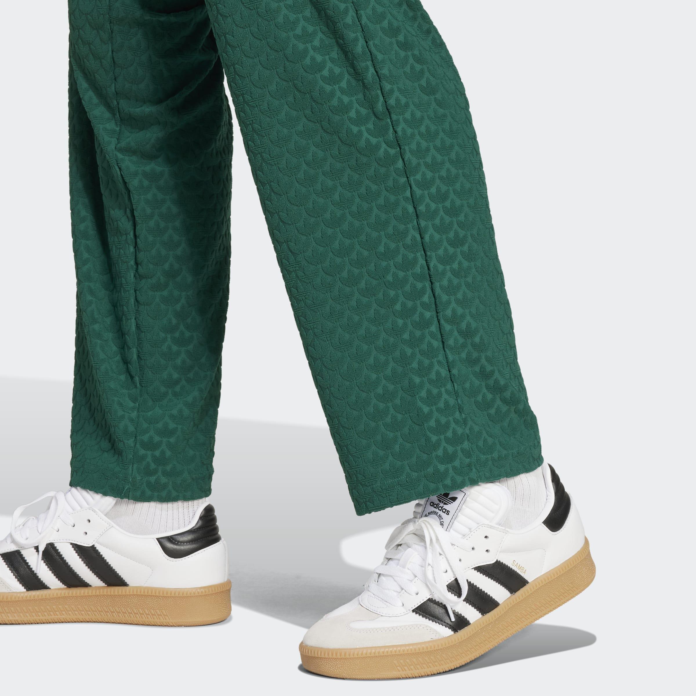 Monogram Track Pants, Green, A901_ONE, large image number 2