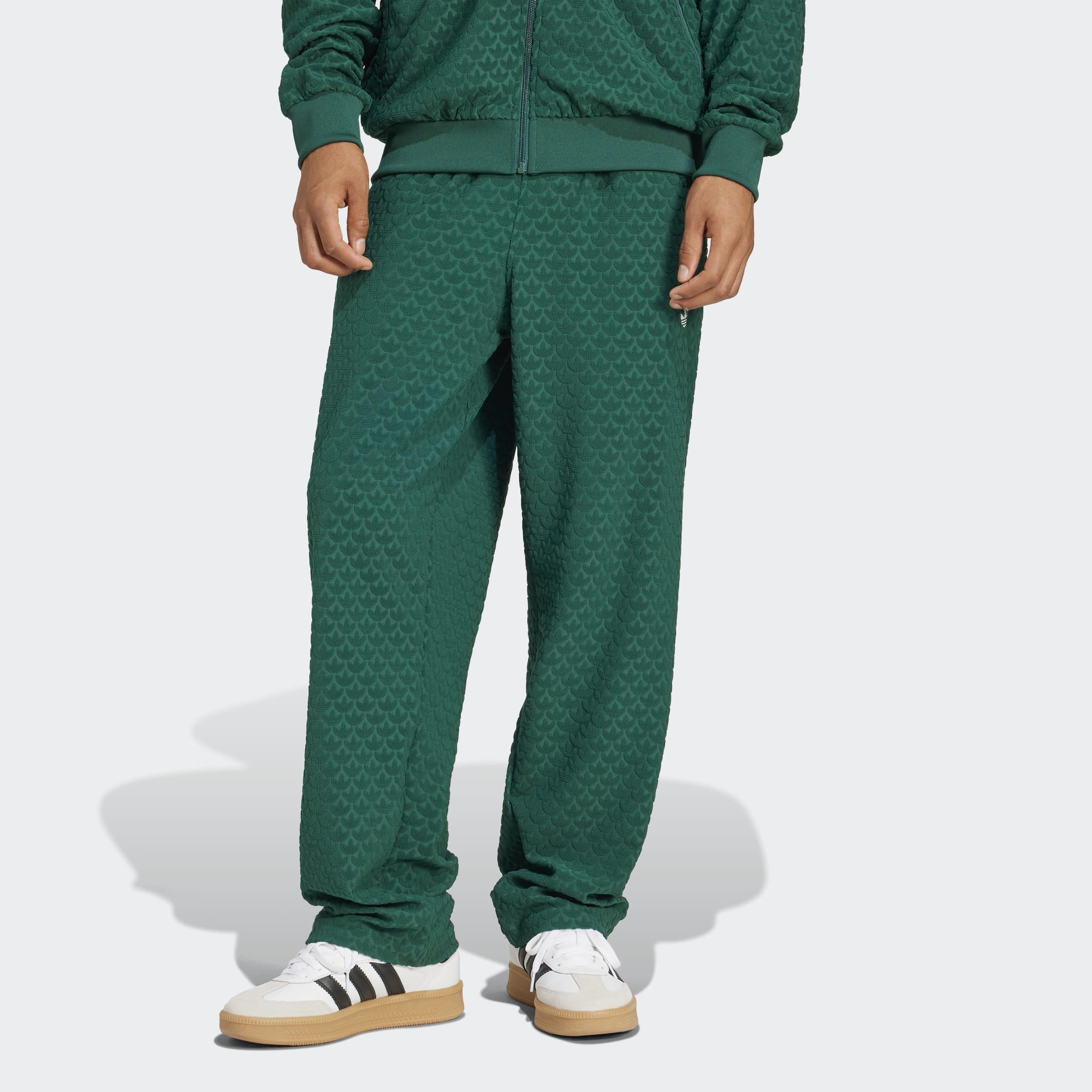 Monogram Track Pants, Green, A901_ONE, large image number 4