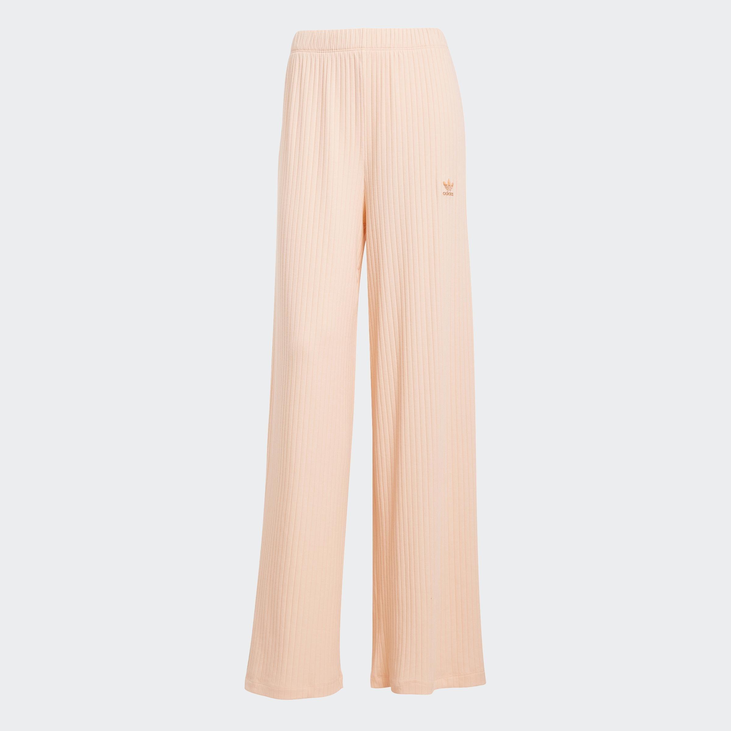 Essentials Wide Rib Pants, Pink