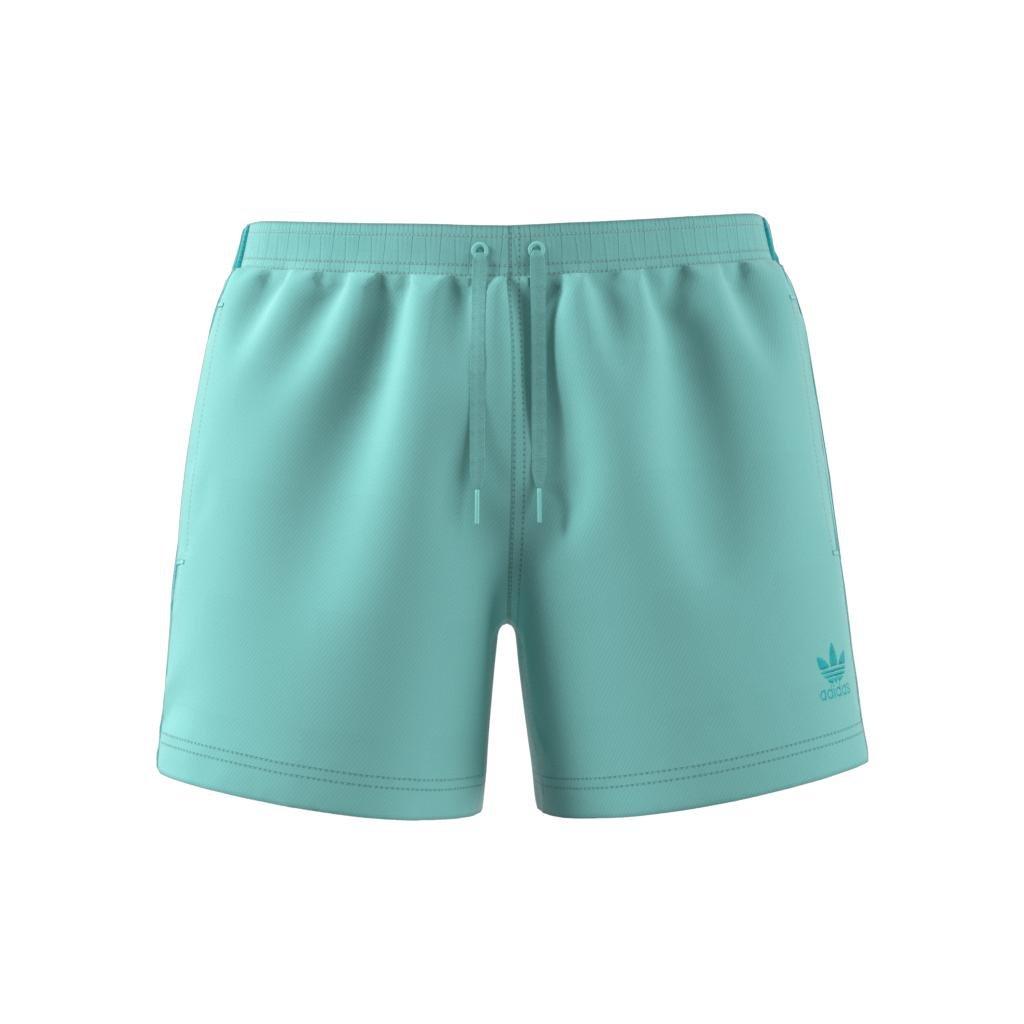 Adicolor 3-Stripes 5-Inch Swim Shorts, Turquoise, A901_ONE, large image number 9
