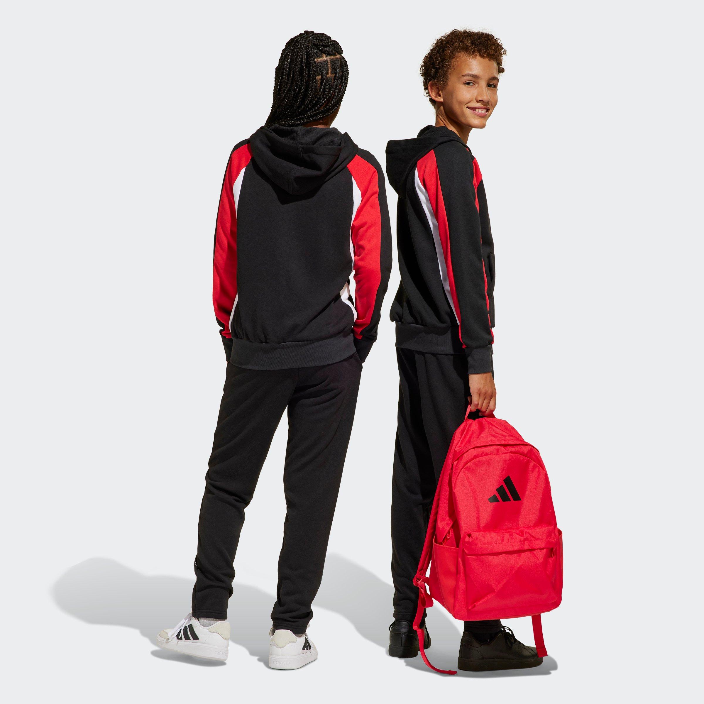 Kids Unisex Seasonal Essentials Colorblock Track Suit, Black, A901_ONE, large image number 2