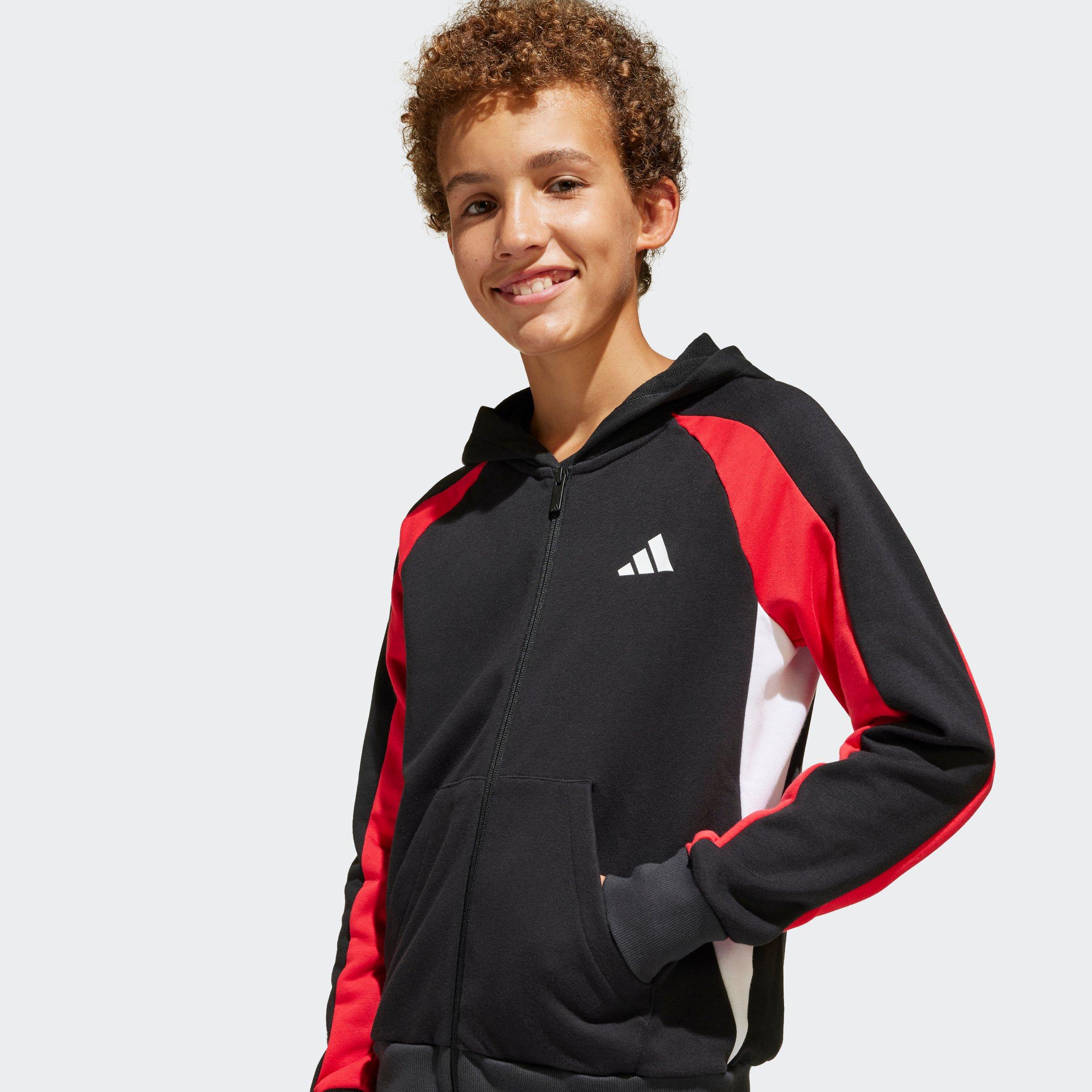 Kids Unisex Seasonal Essentials Colorblock Track Suit, Black, A901_ONE, large image number 5