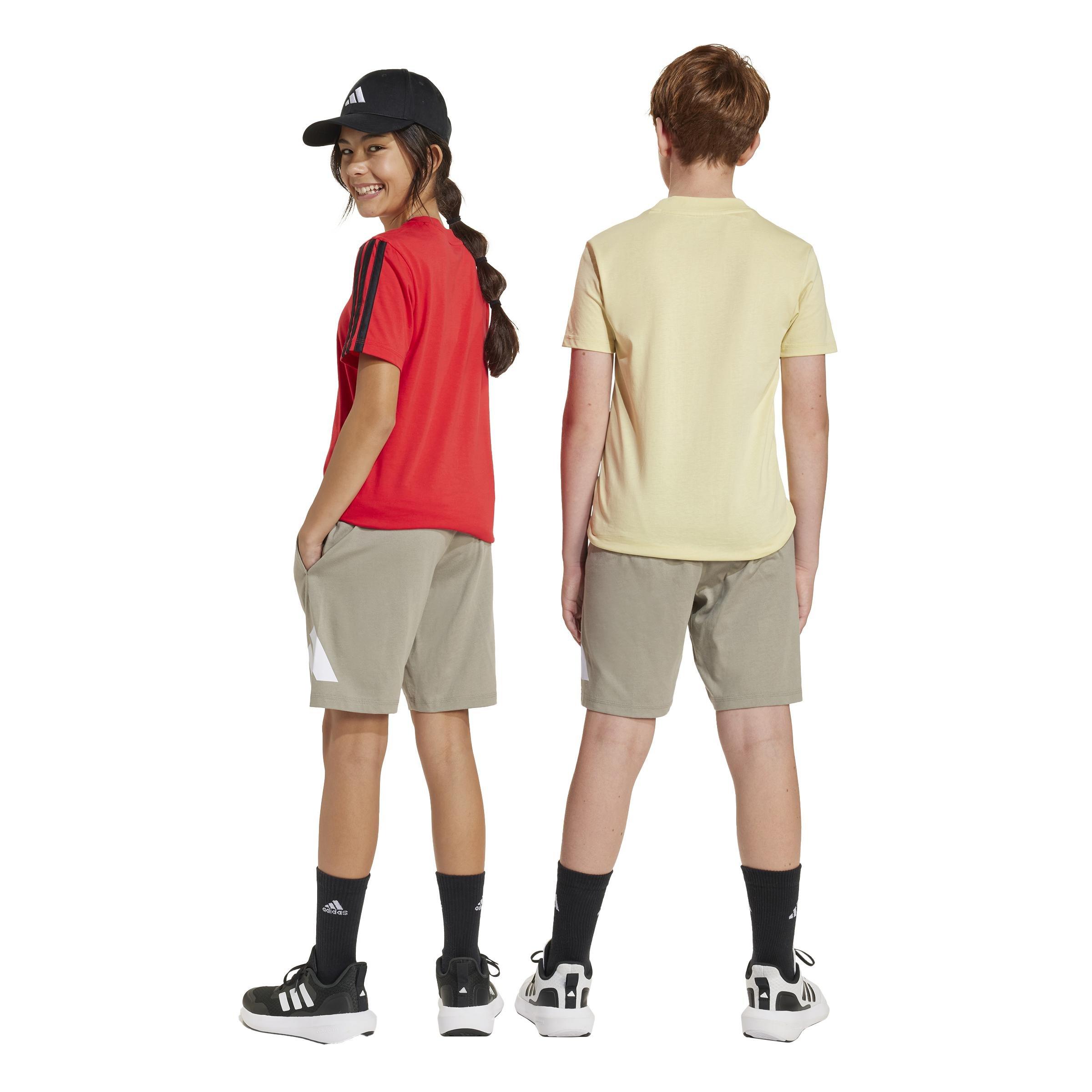 Kids Unisex Essentials Shorts, Beige, A901_ONE, large image number 3
