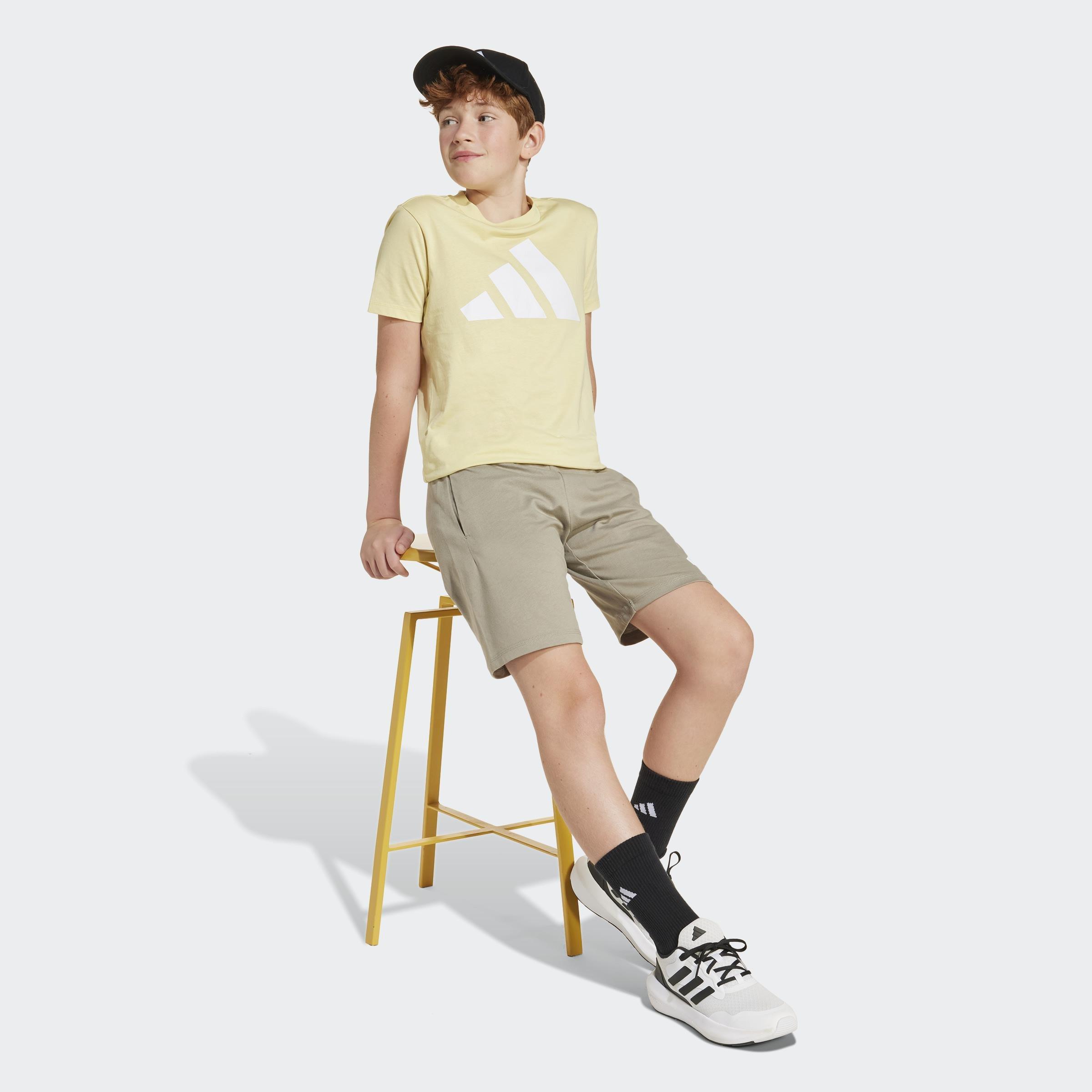 Kids Unisex Essentials Shorts, Beige, A901_ONE, large image number 14