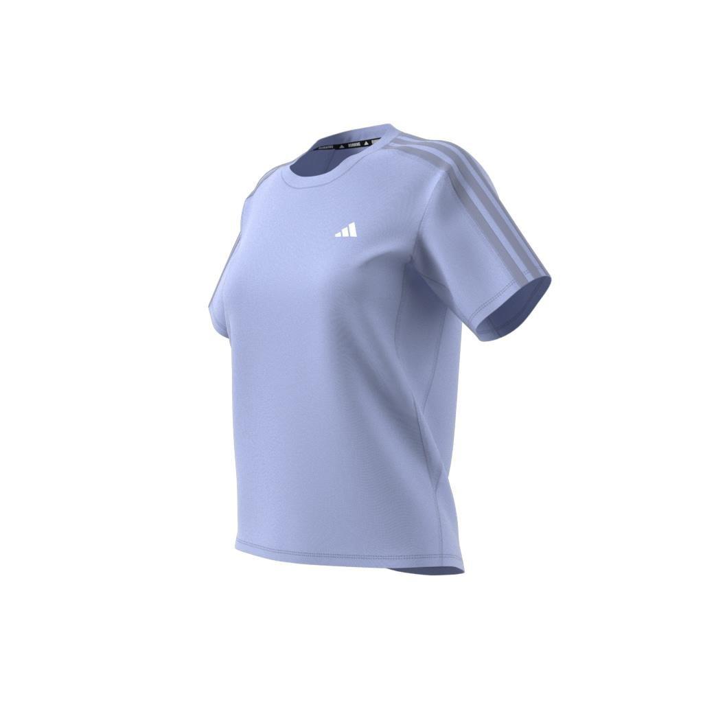 Own the Run 3-Stripes T-Shirt, Purple, A901_ONE, large image number 5