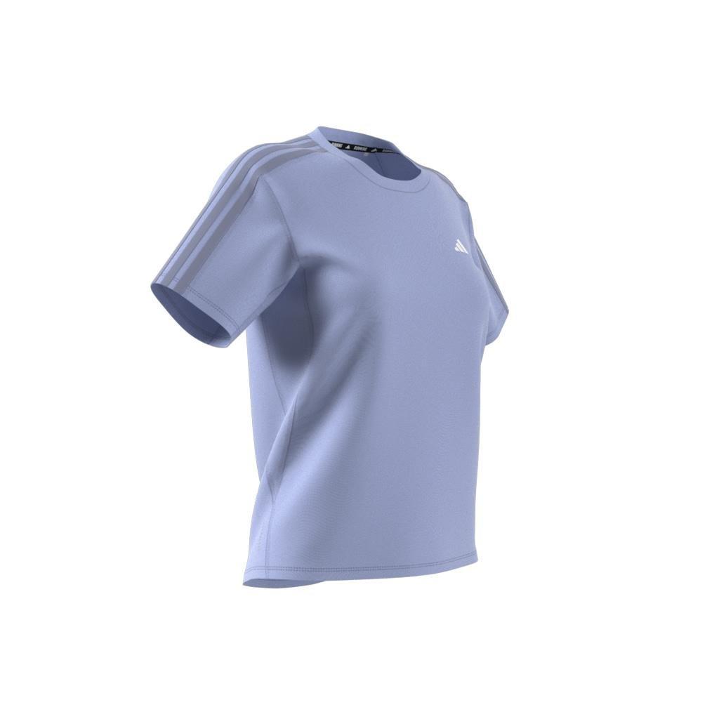 Own the Run 3-Stripes T-Shirt, Purple, A901_ONE, large image number 7