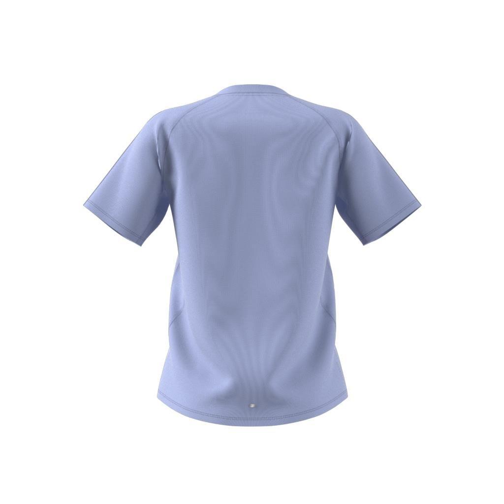 Own the Run 3-Stripes T-Shirt, Purple, A901_ONE, large image number 12