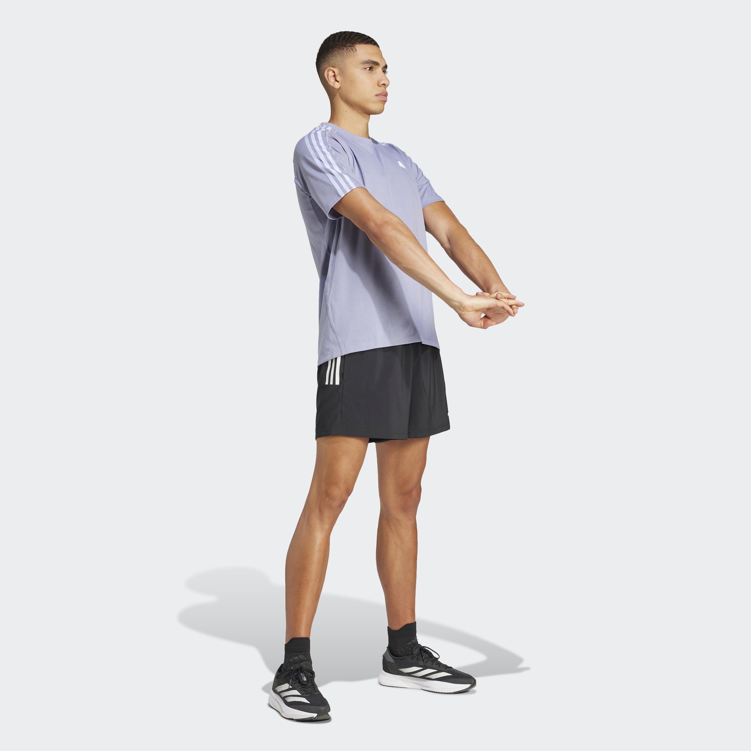 Own the Run 3-Stripes T-Shirt, Purple, A901_ONE, large image number 13