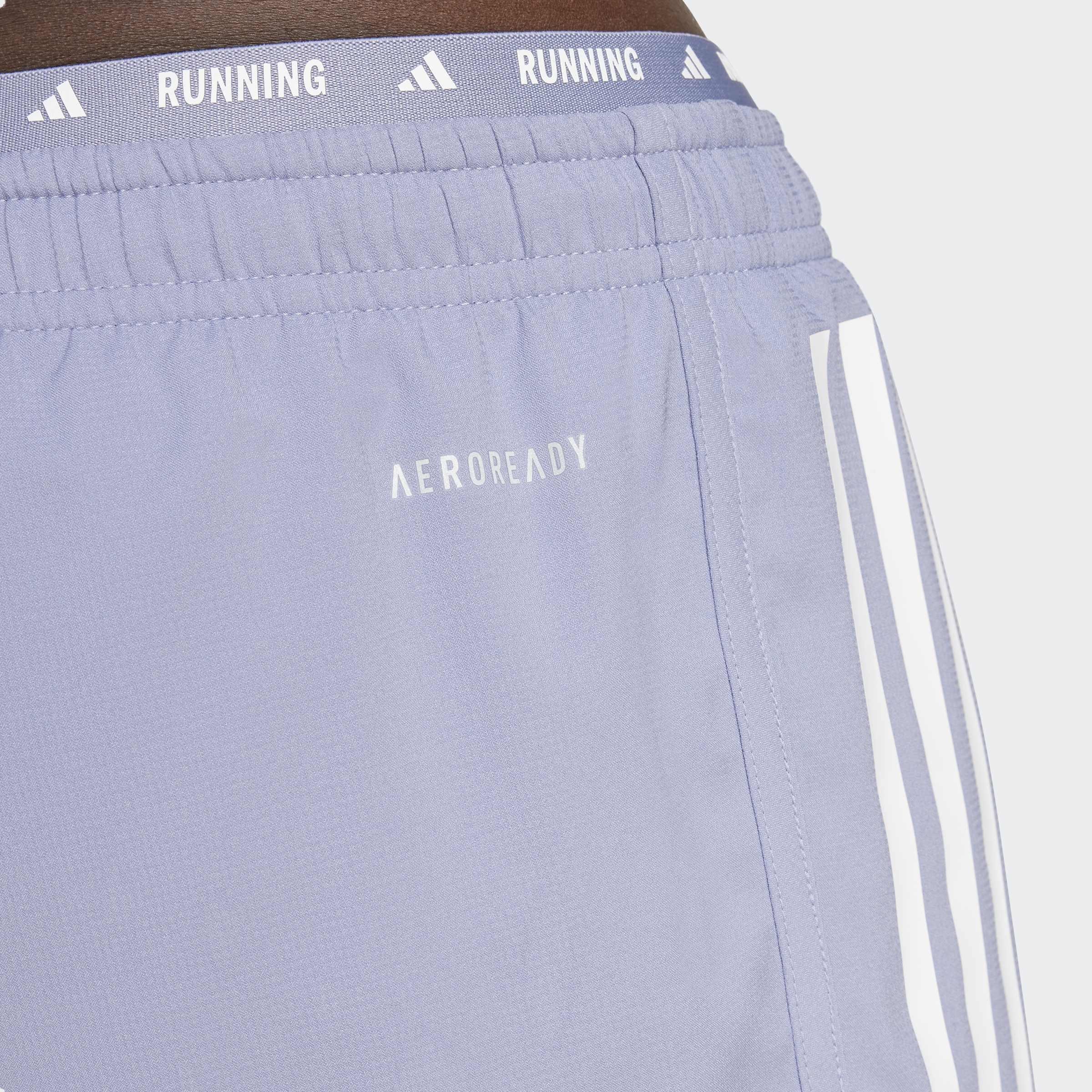 Own The Run 3-Stripes 2-In-1 Shorts, Purple, A901_ONE, large image number 7