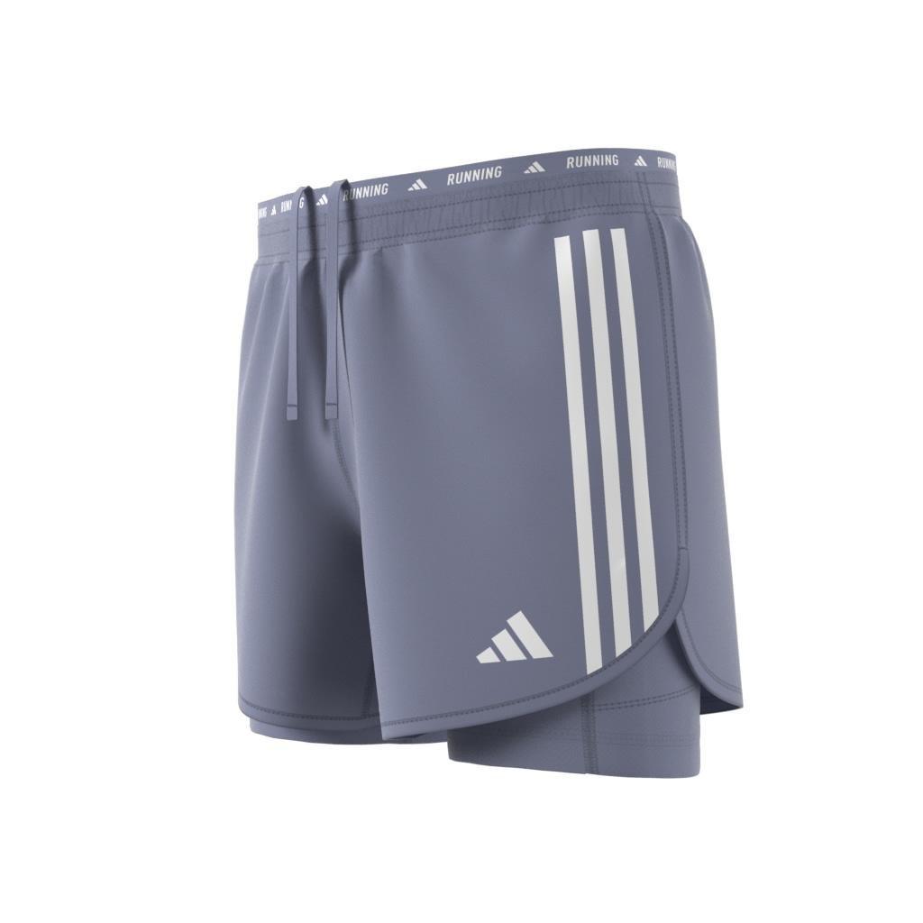 Own The Run 3-Stripes 2-In-1 Shorts, Purple, A901_ONE, large image number 14