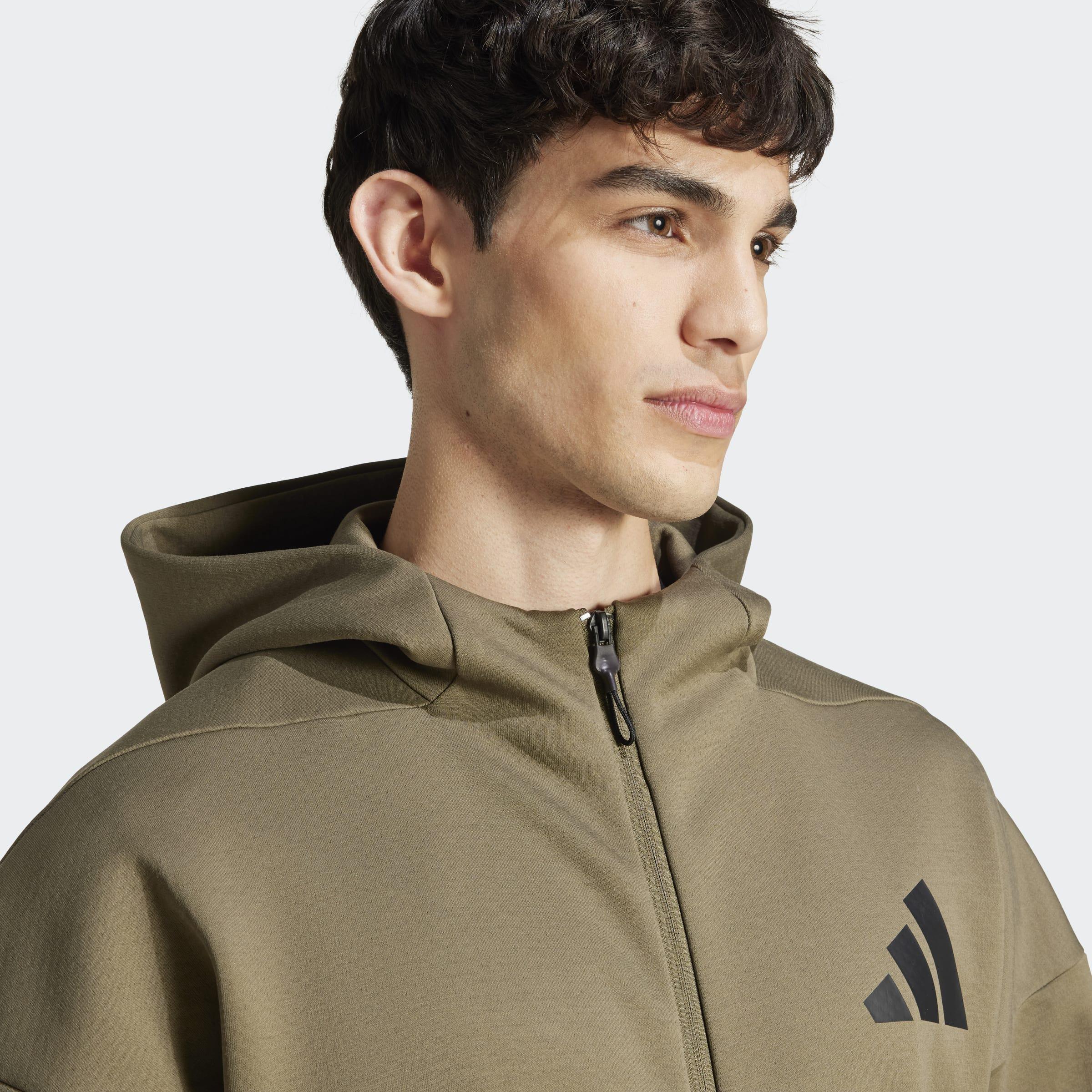 Z.N.E. Full-Zip Hooded Track Jacket, Green, A901_ONE, large image number 7