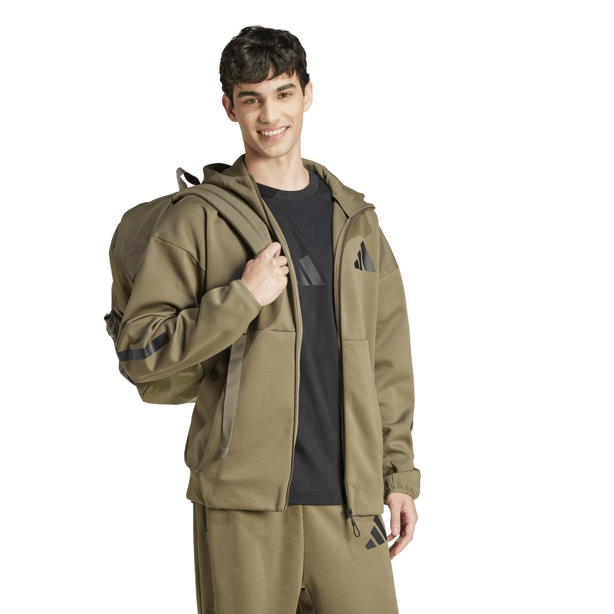 Z.N.E. Full-Zip Hooded Track Jacket, Green, A901_ONE, large image number 11