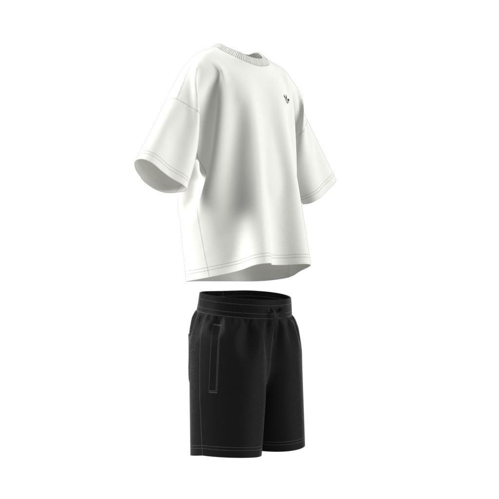 Kids Unisex adidas x Disney Mickey Mouse Shorts and Tee Set, White, A901_ONE, large image number 9