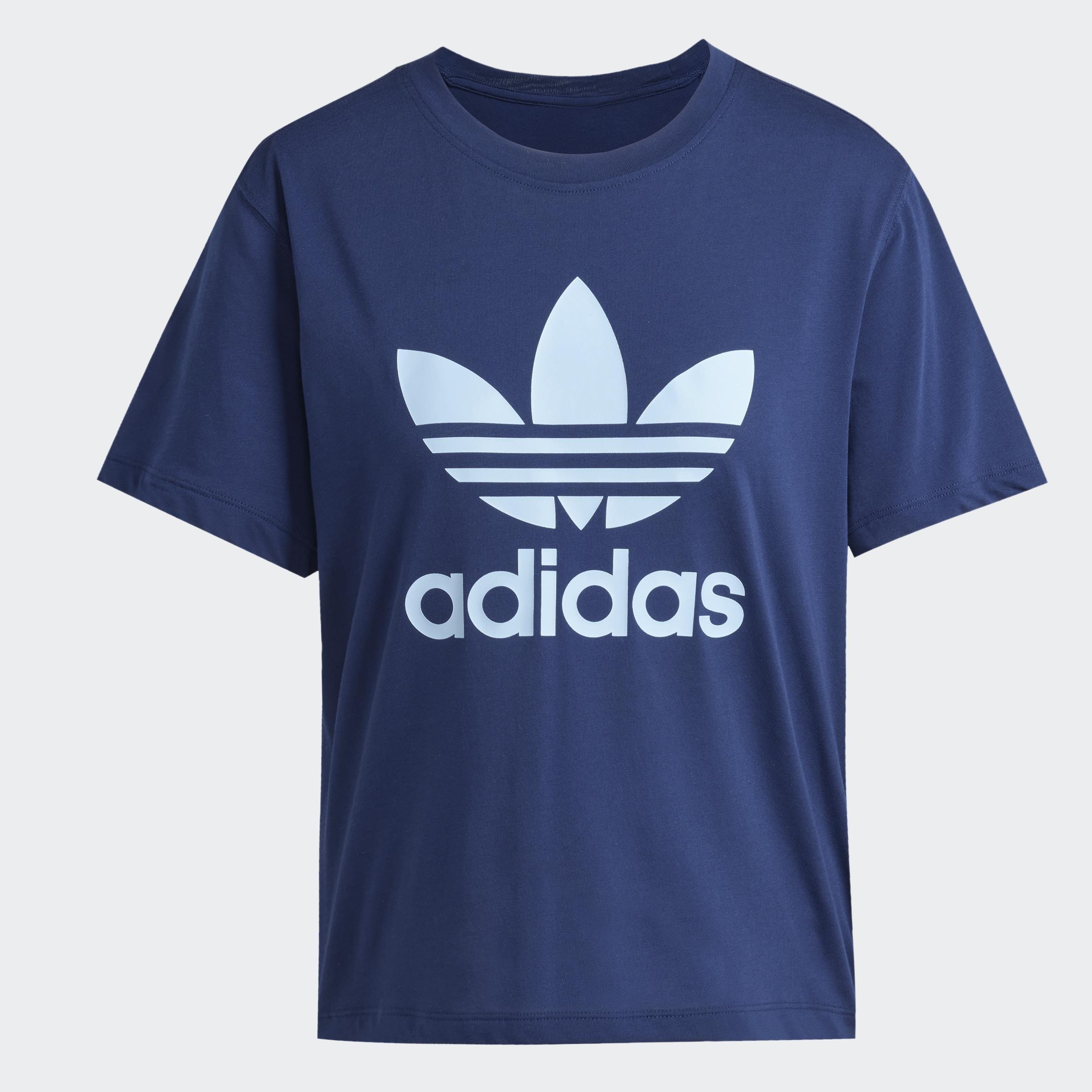 Adicolor Trefoil Boxy T-Shirt, Blue, A901_ONE, large image number 2