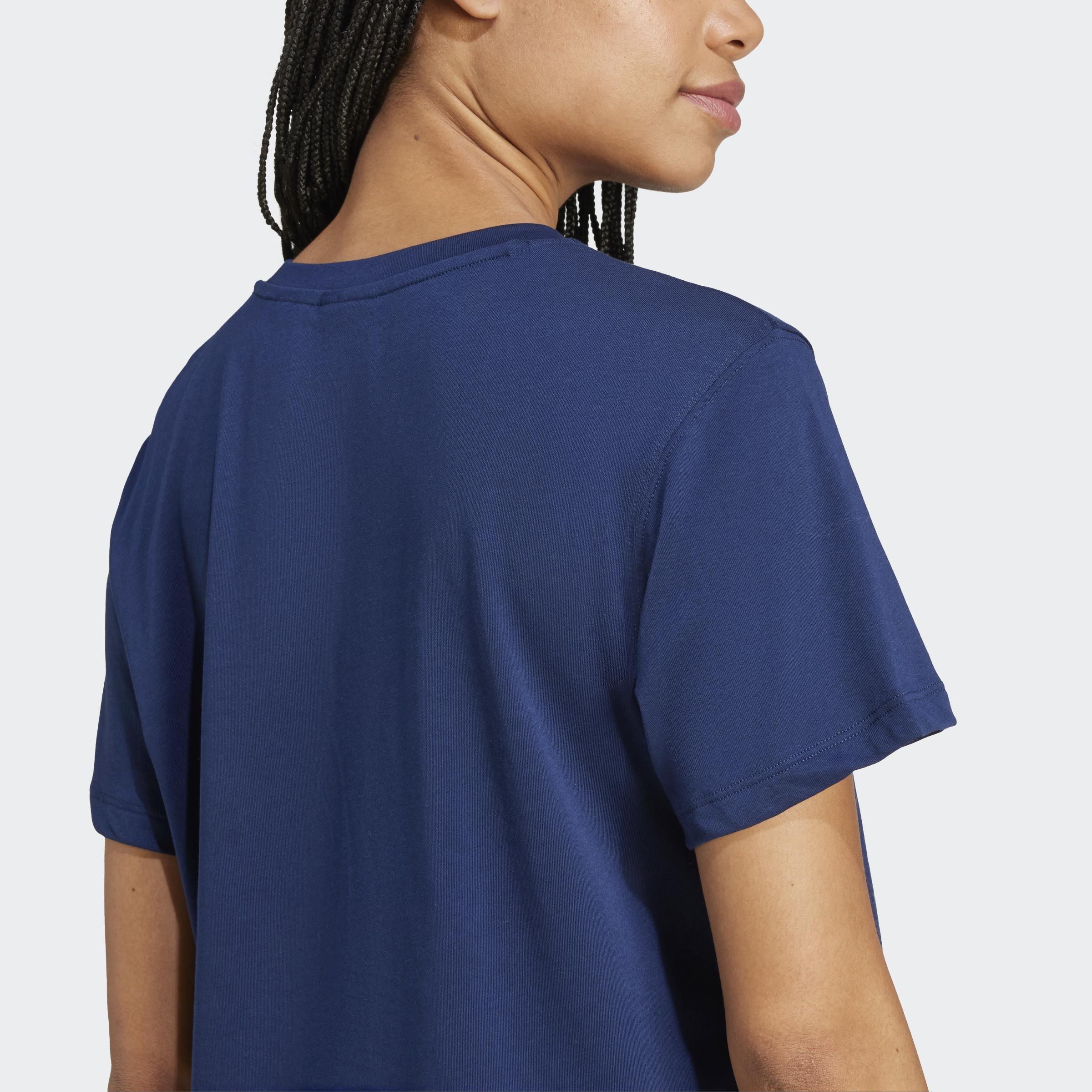 Adicolor Trefoil Boxy T-Shirt, Blue, A901_ONE, large image number 8