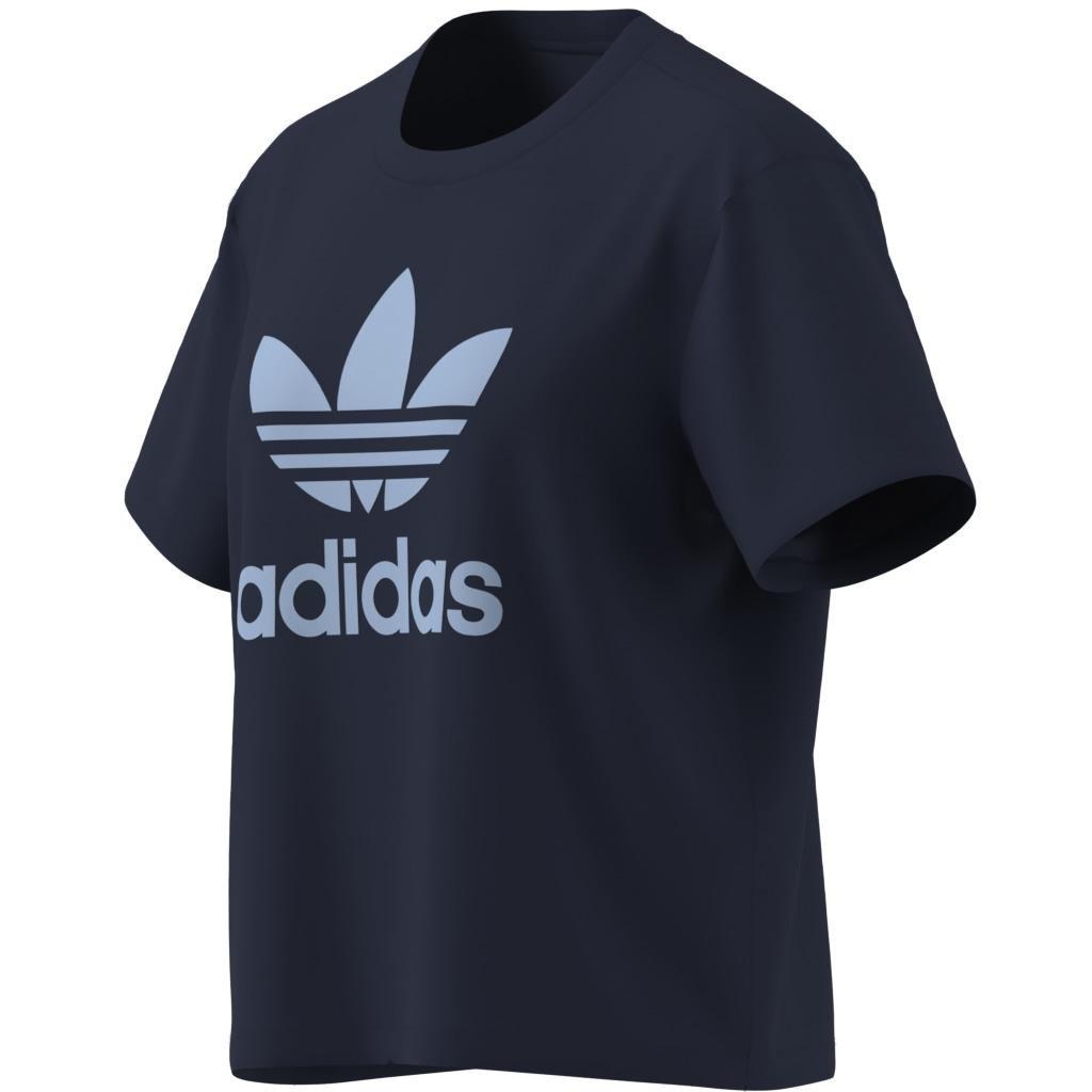 Adicolor Trefoil Boxy T-Shirt, Blue, A901_ONE, large image number 9