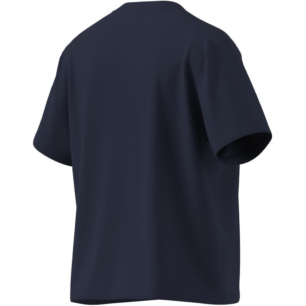 Adicolor Trefoil Boxy T-Shirt, Blue, A901_ONE, large image number 12