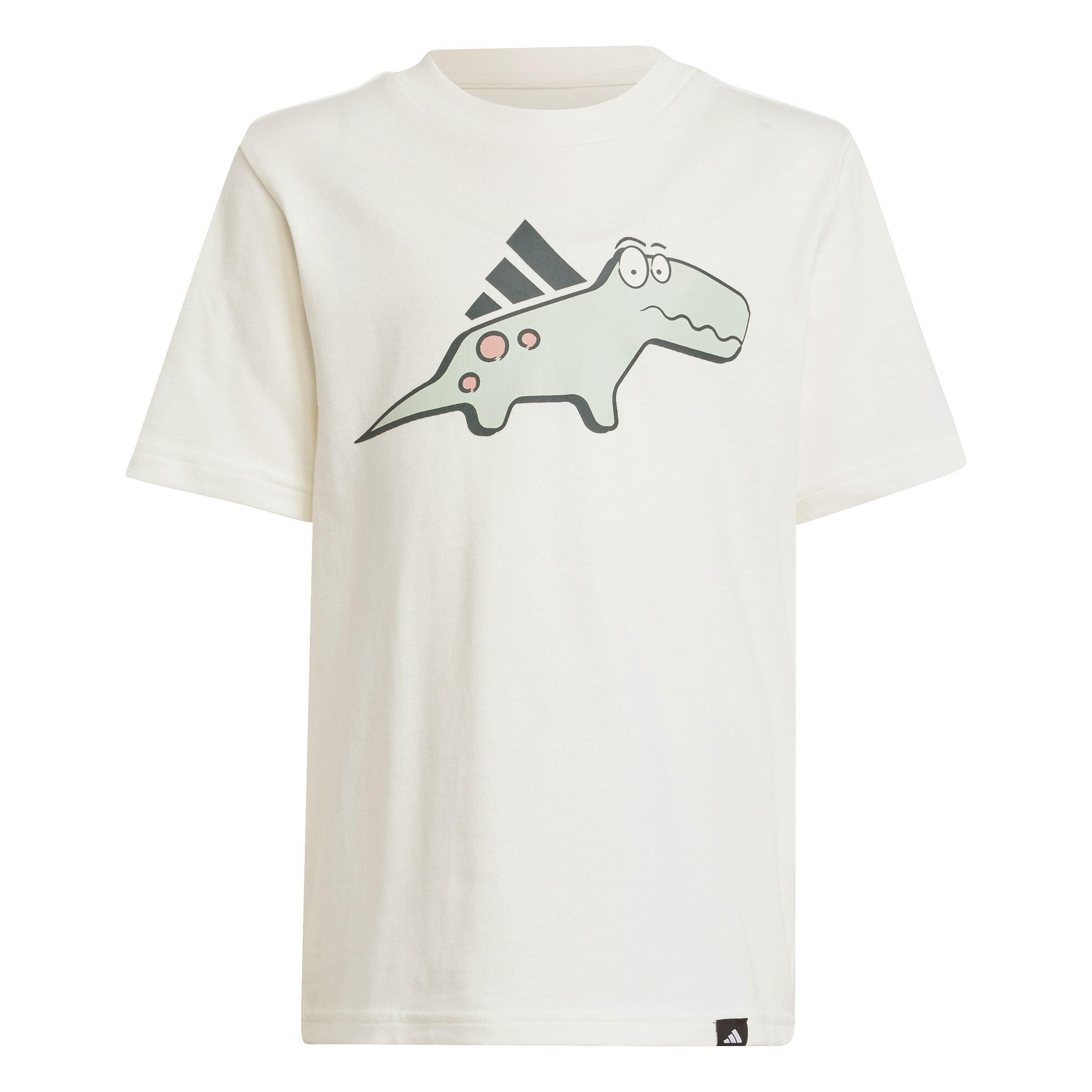 Kids Unisex Adiraptor Graphic T-Shirt, White, , large image number 0