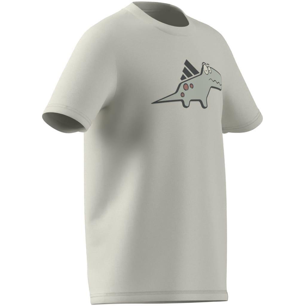 Kids Unisex Adiraptor Graphic T-Shirt, White, , large image number 6