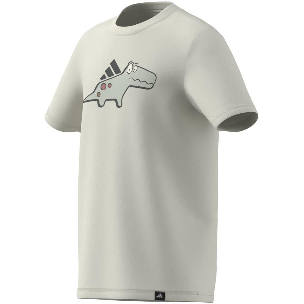 Kids Unisex Adiraptor Graphic T-Shirt, White, , large image number 11