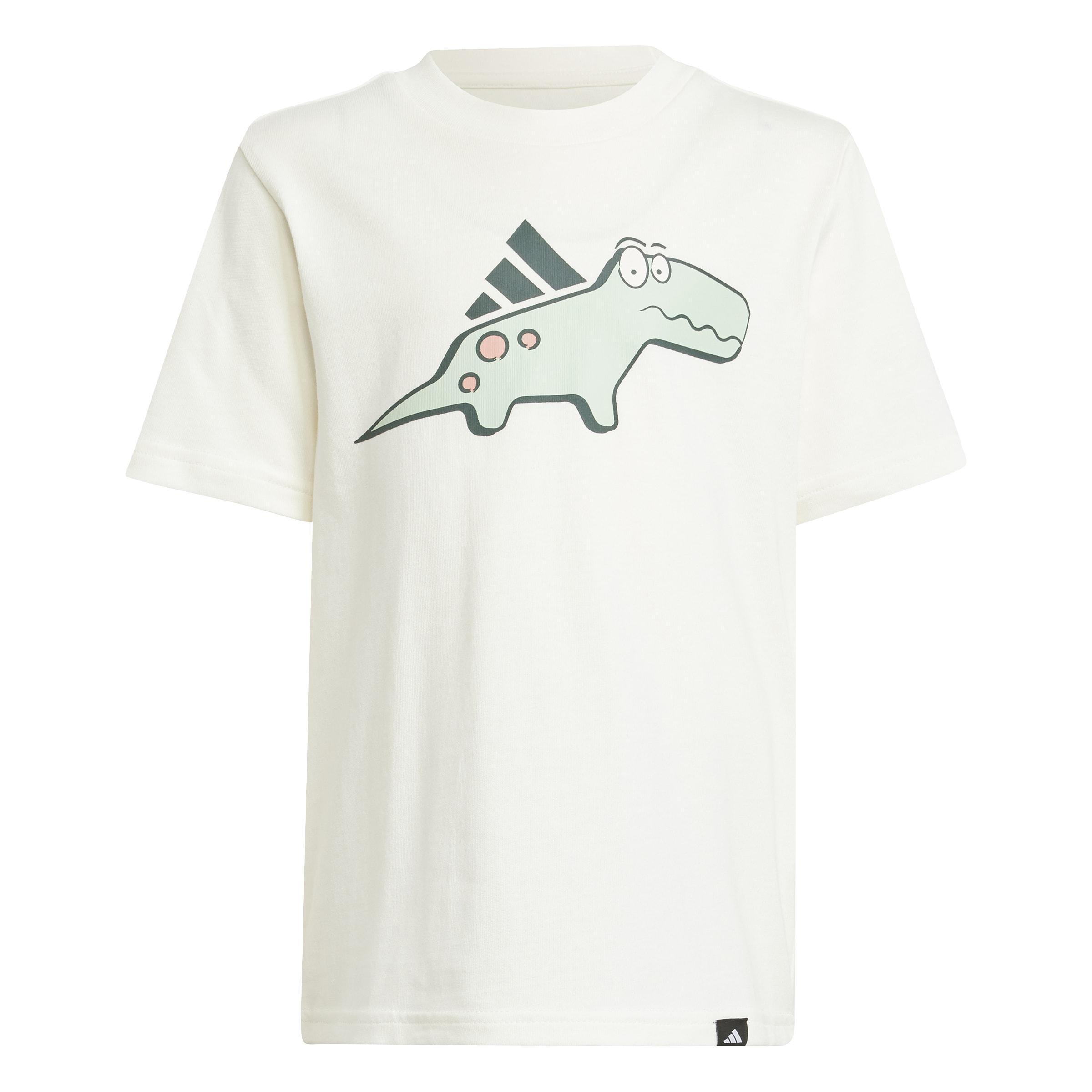 Kids Unisex Adiraptor Graphic T-Shirt, Green, A901_ONE, large image number 1