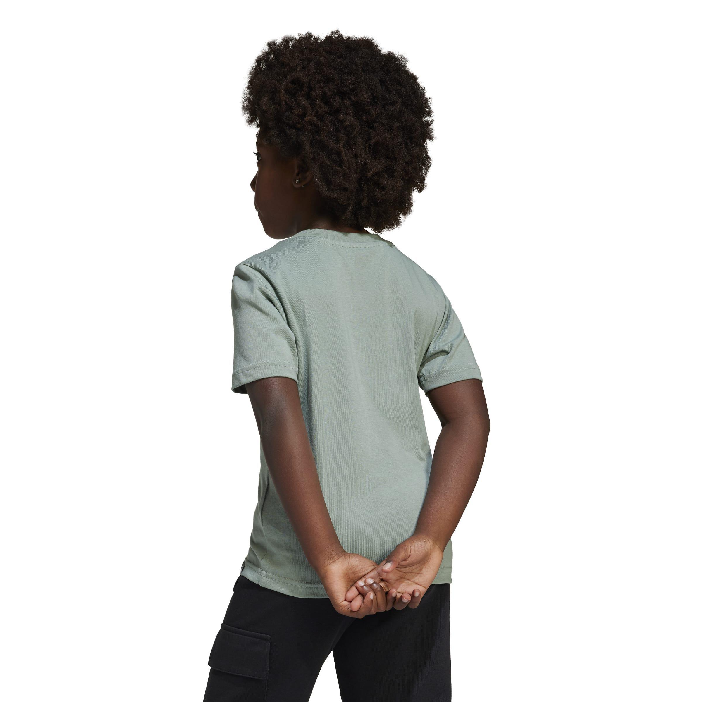 Kids Unisex Adiraptor Graphic T-Shirt, Green, A901_ONE, large image number 2